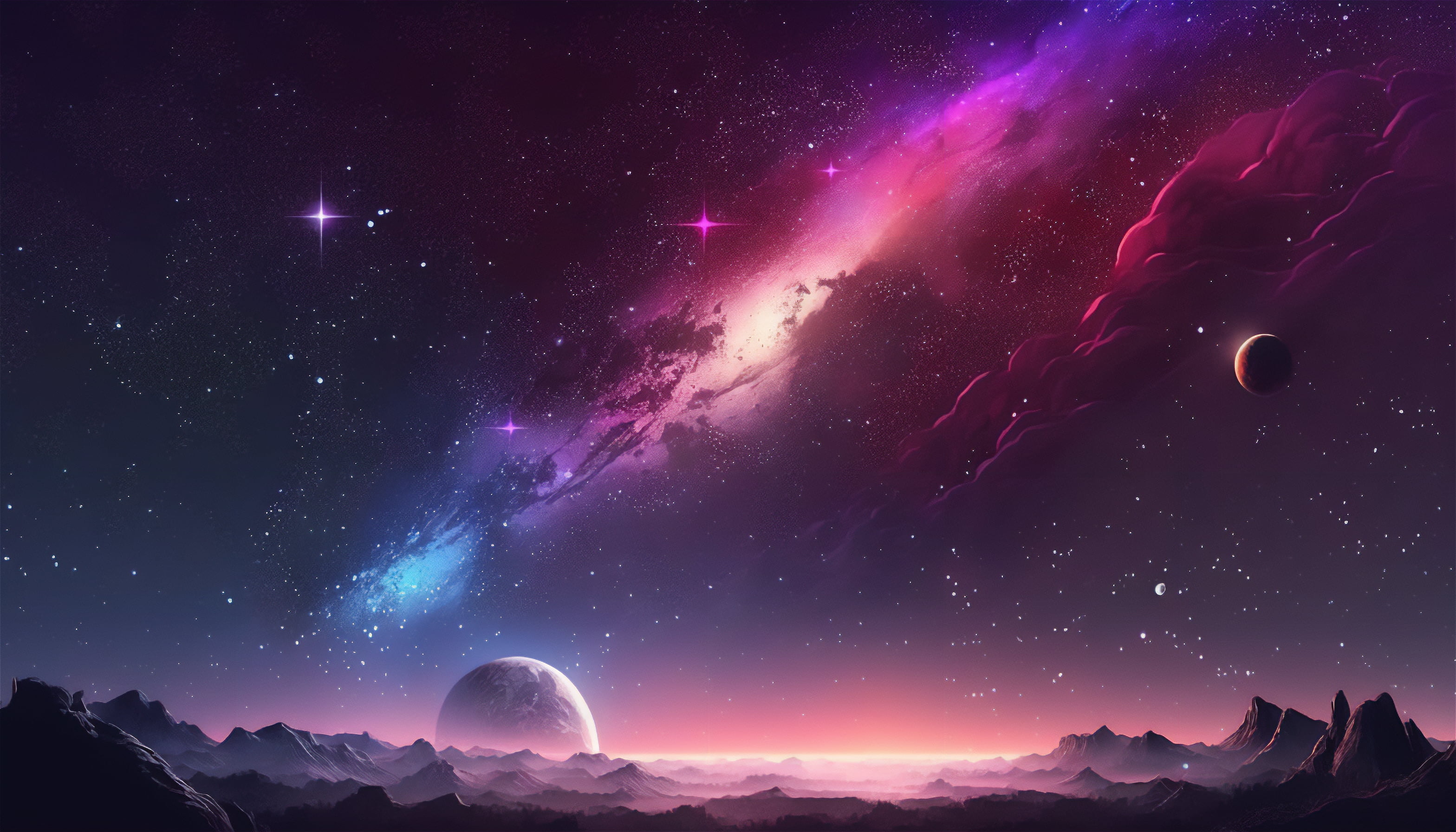 Free download | HD wallpaper: AI art, illustration, colorful, clouds ...