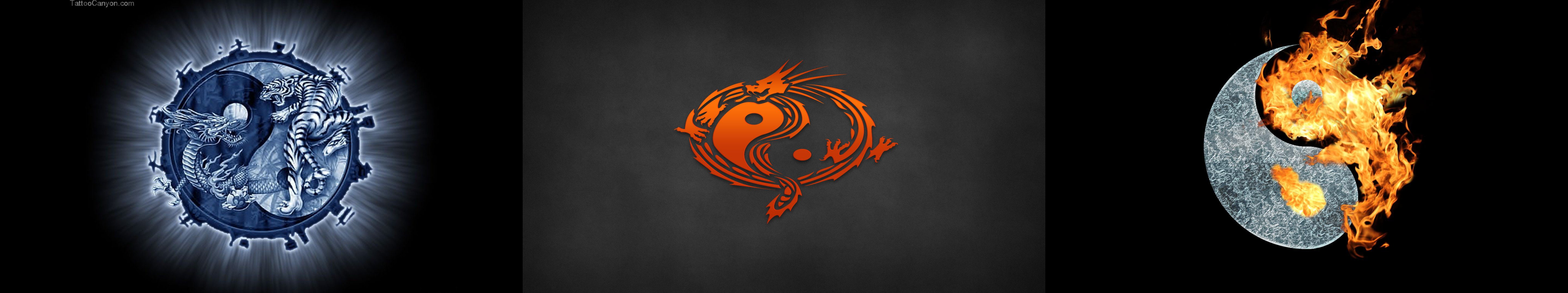 monitor, multi, multiple, screen, triple, yang, ying