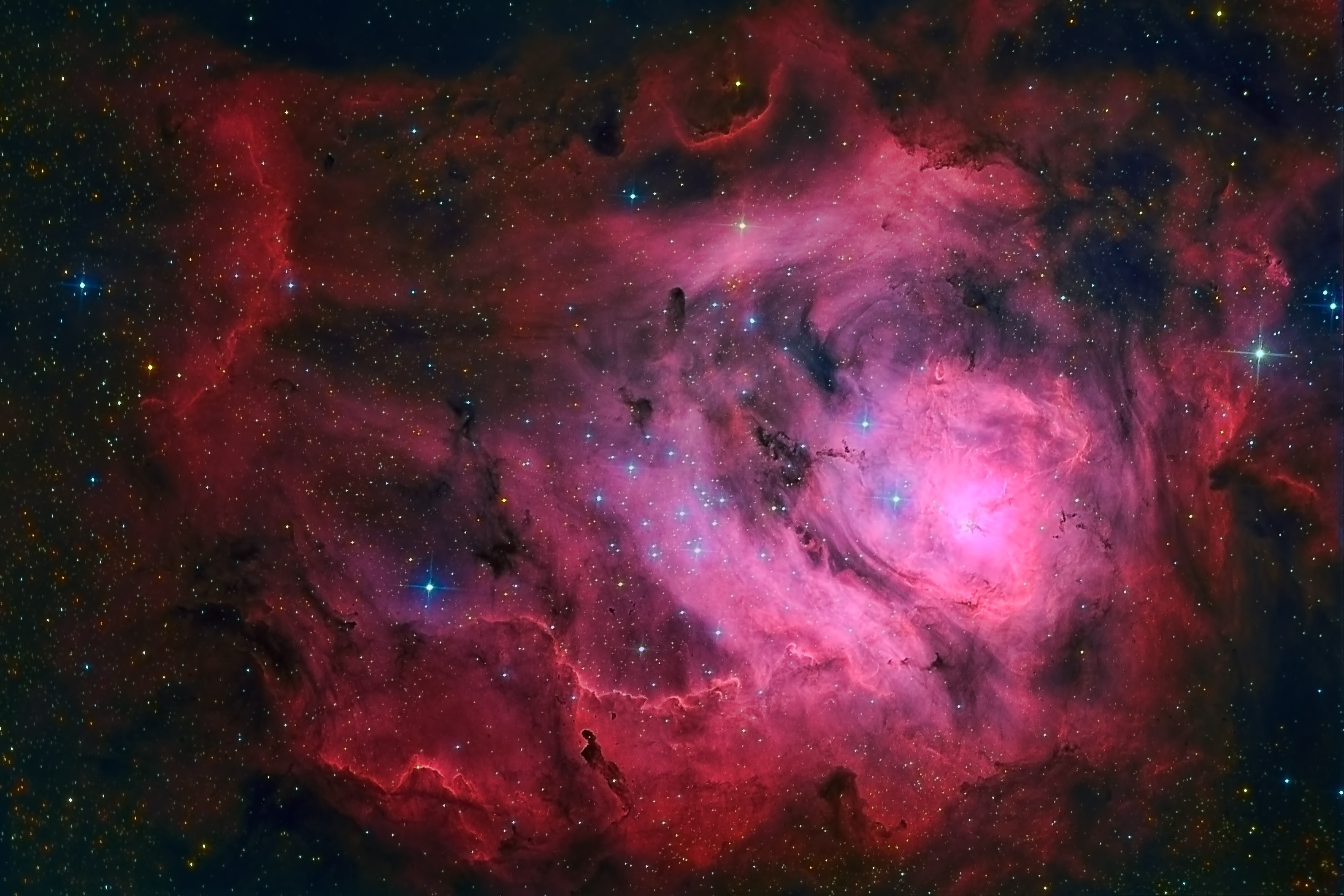 universe illustration, Laguna, Nebula, in the constellation Sagittarius