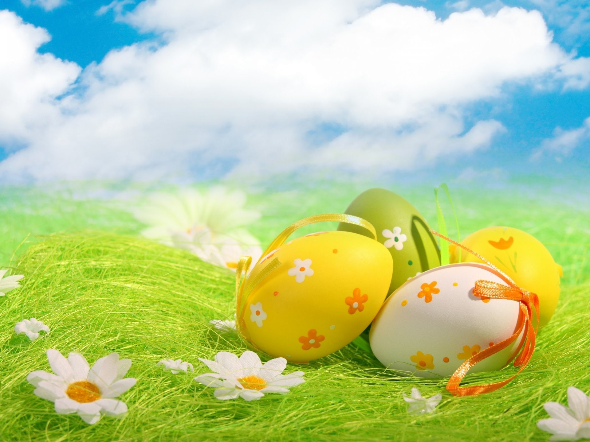 Holiday, Easter, Cloud, Easter Egg, Grass, Sky