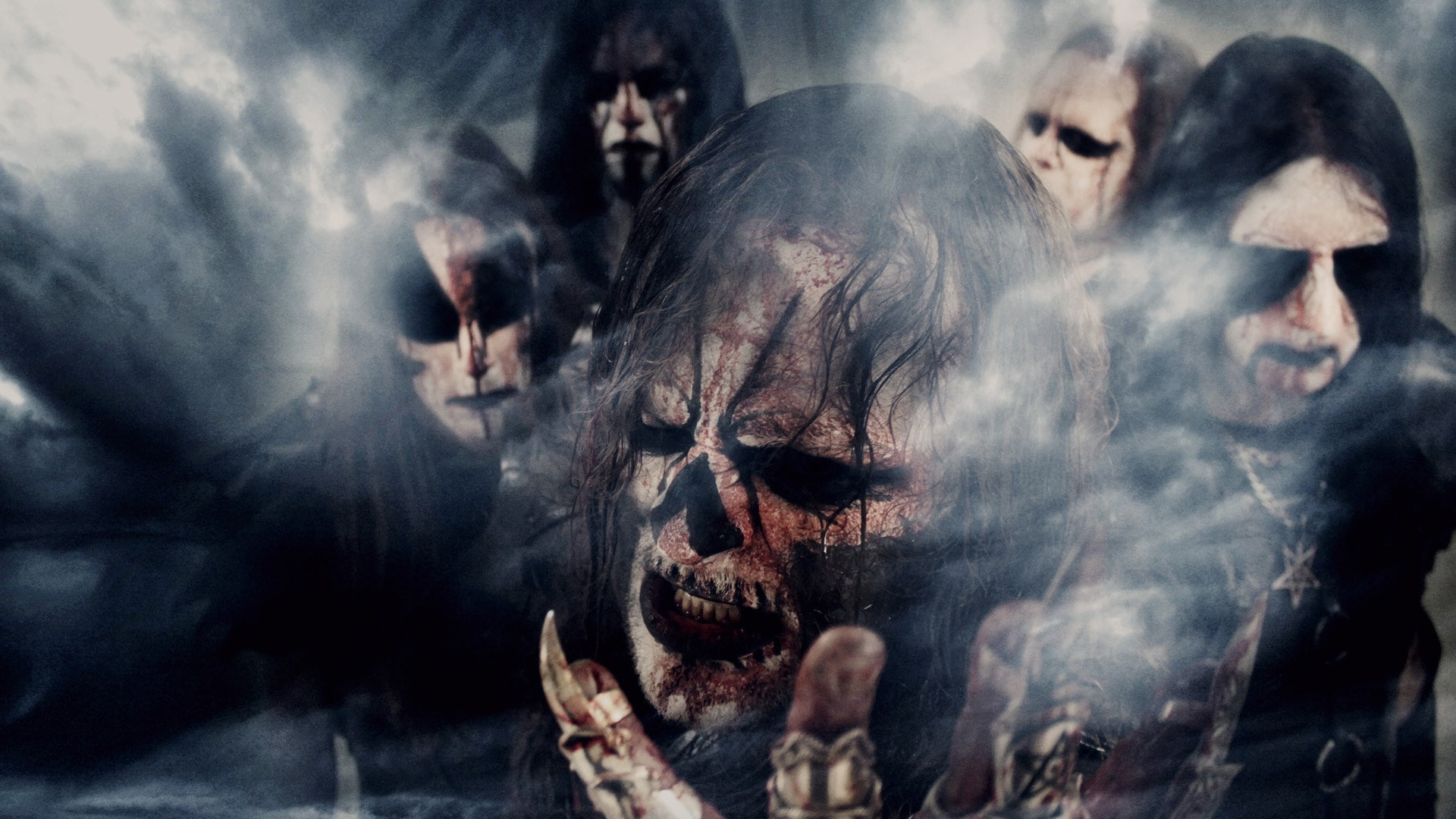 dark funeral, fear, horror, people, spooky, smoke - physical structure