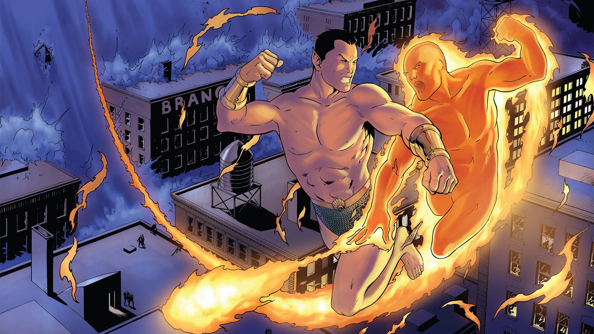 Comics, Fantastic Four, Human Torch (Marvel Comics), Johnny Storm