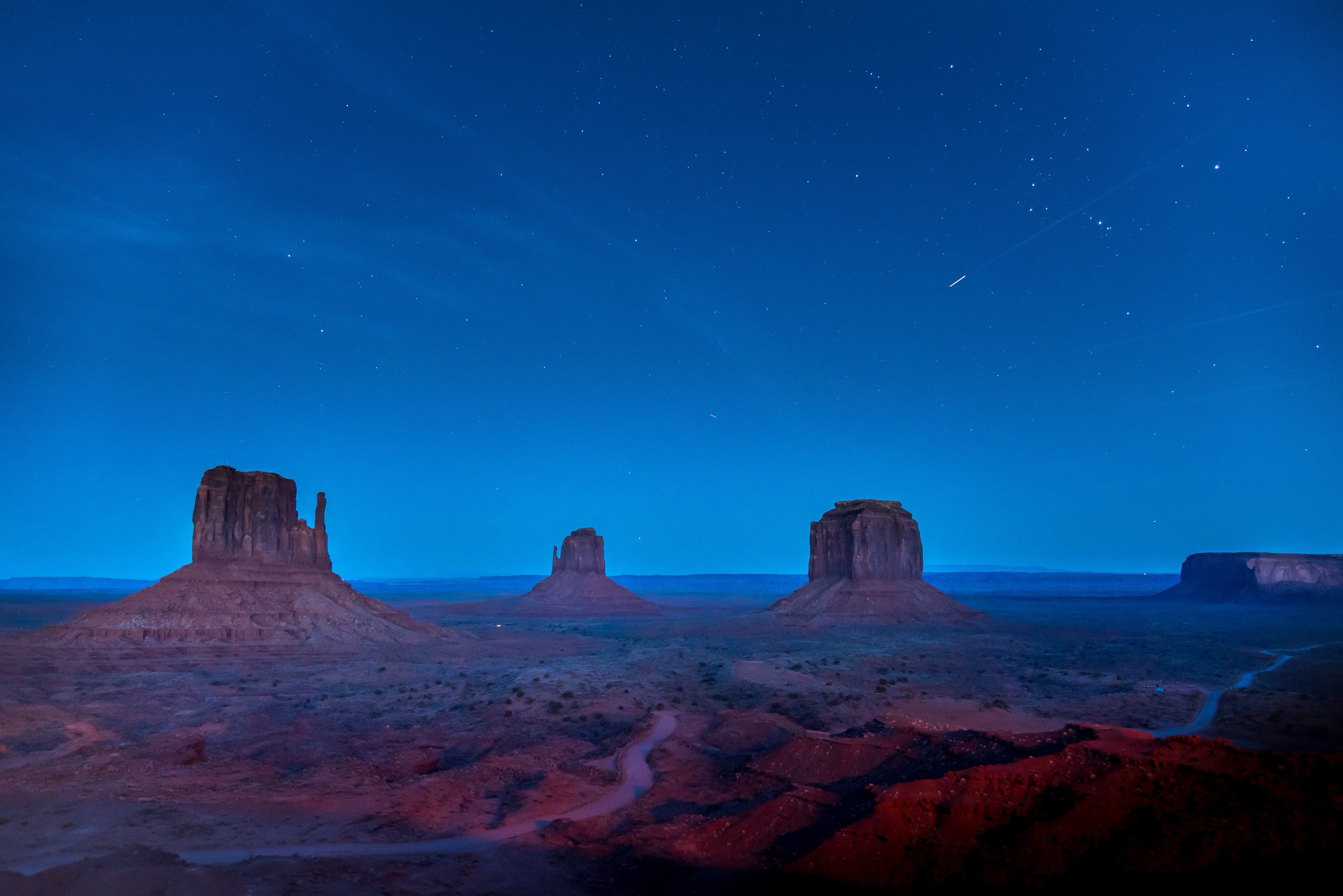 Binary Starsystem, nature, desert, starry night, USA