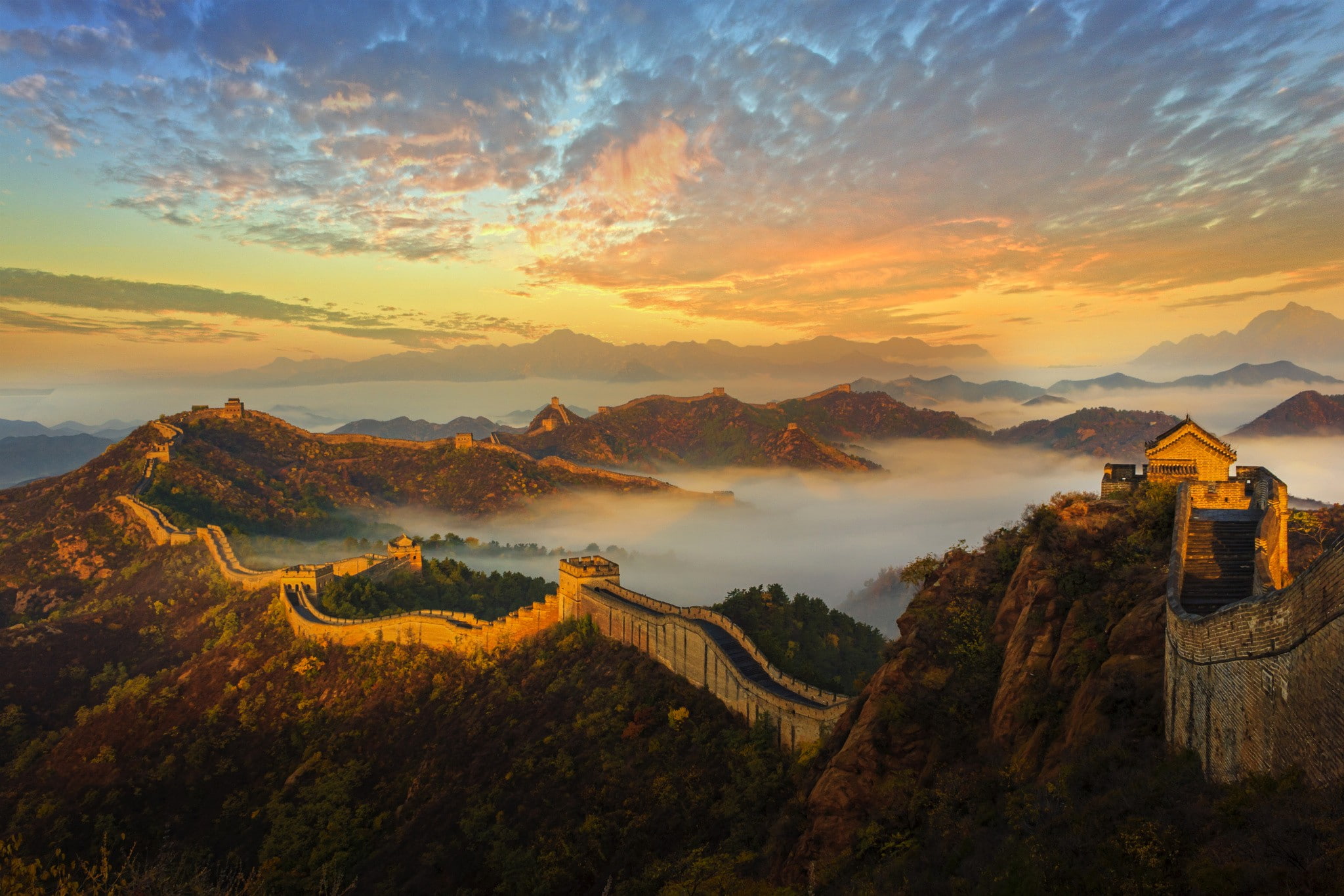 landscape, Great Wall of China