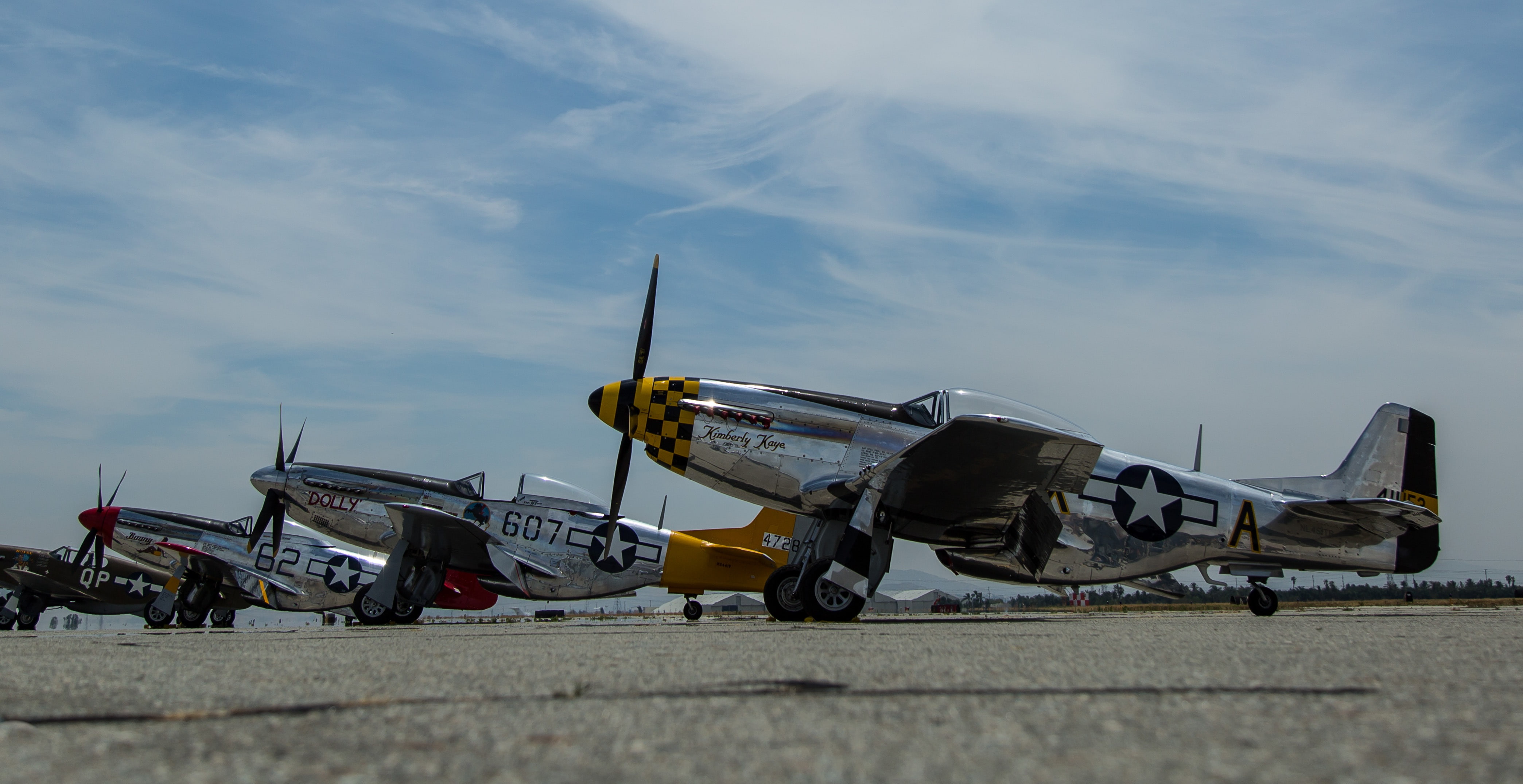 fighters, the airfield, P-51D