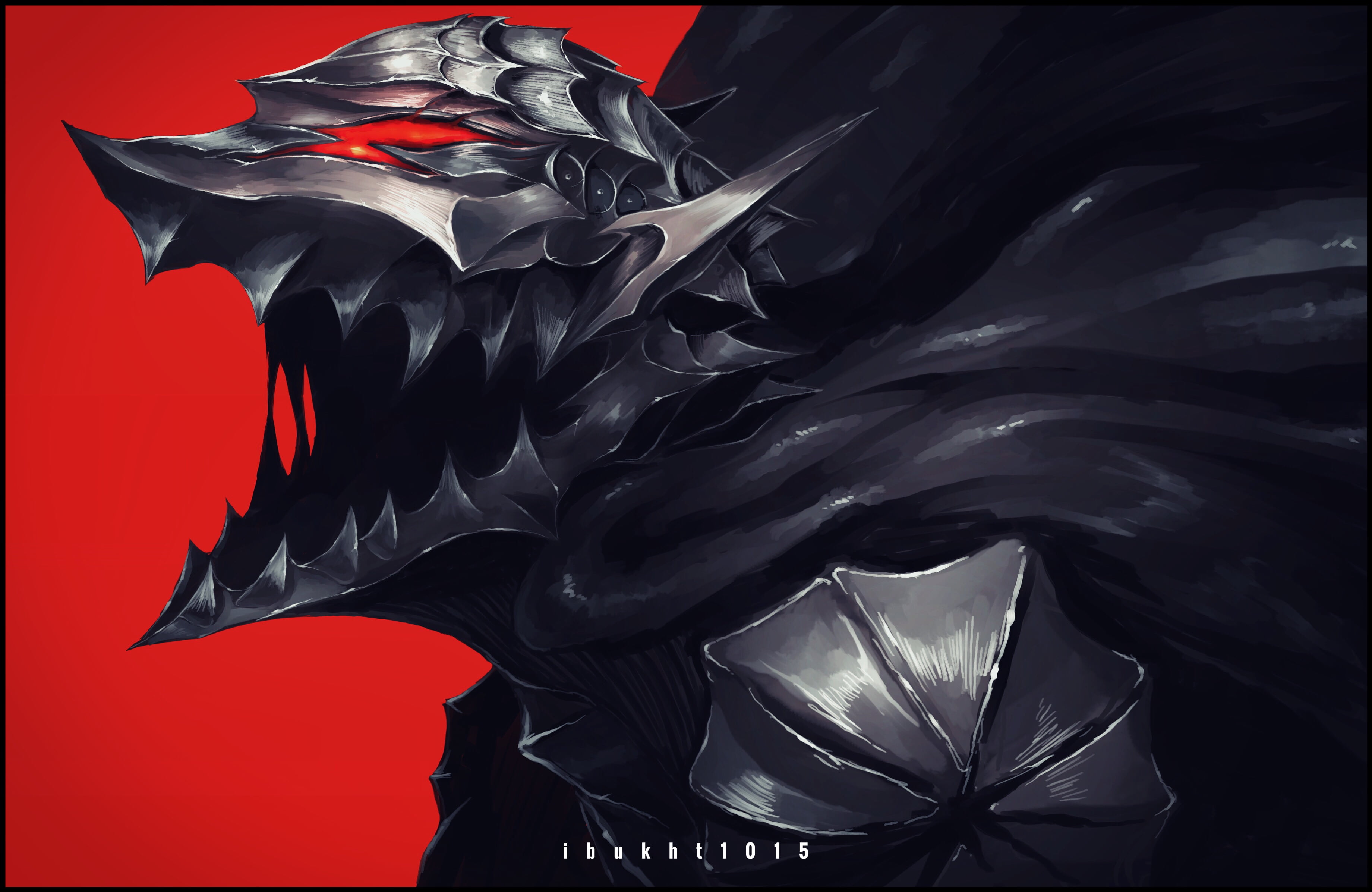 fan art, fantasy art, Berserk, Guts, Black Swordsman, anime