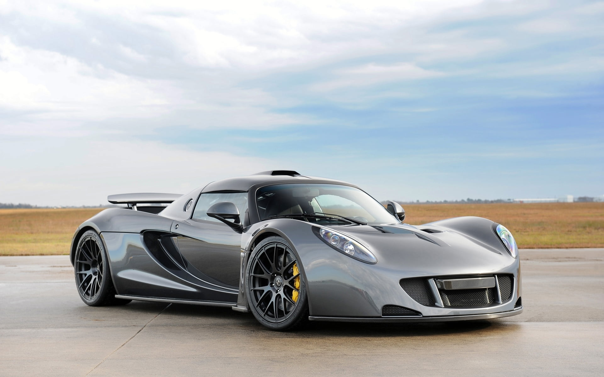 the sky, supercar, the front, Hennessey, Venom GT, Hennessy
