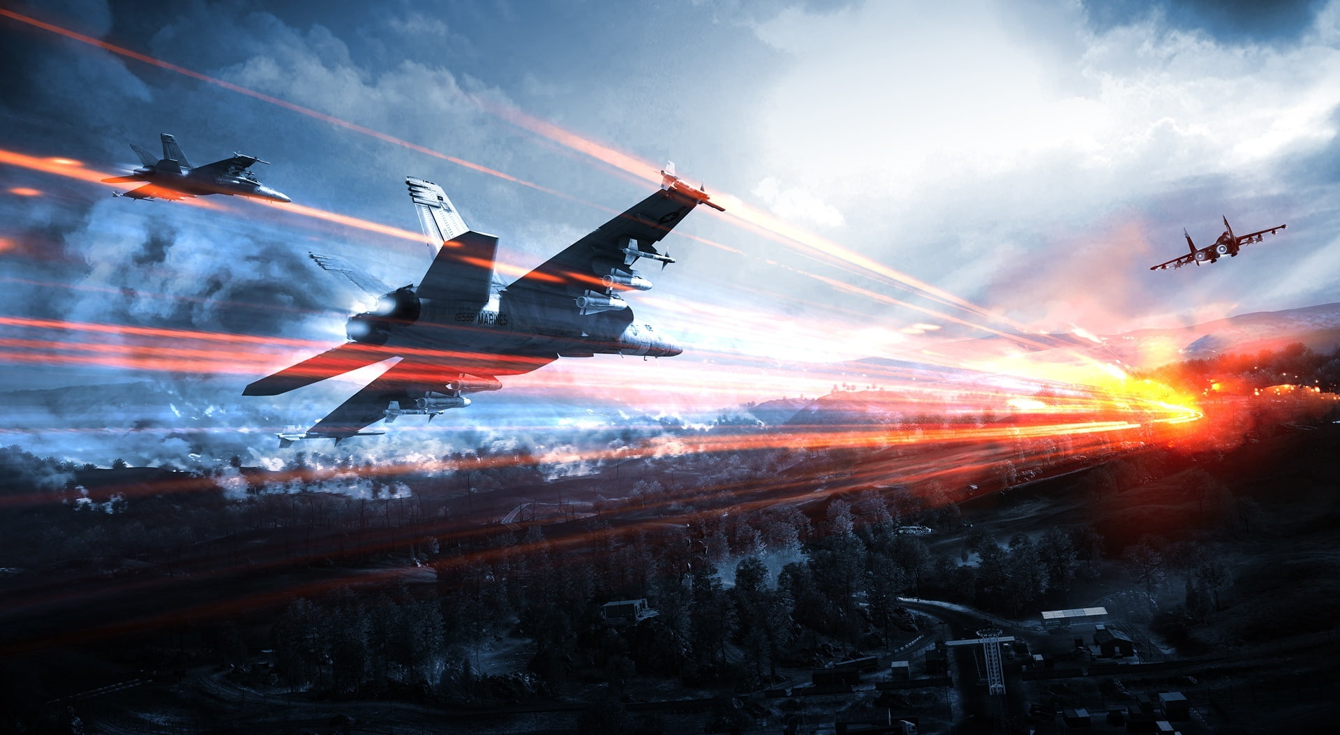 Battlefield 3 - Caspian Border, two aircraft wallpaper, Games