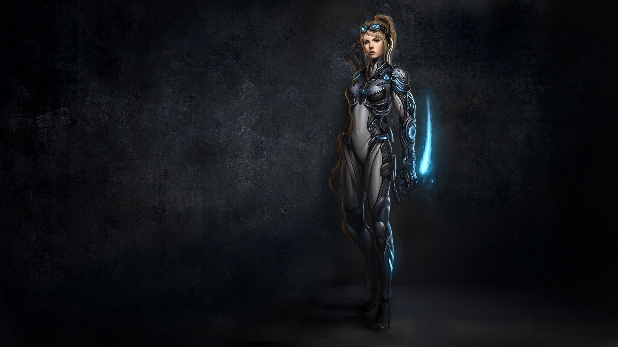 woman with grey armor wallpaper, StarCraft, Terrans, science fiction