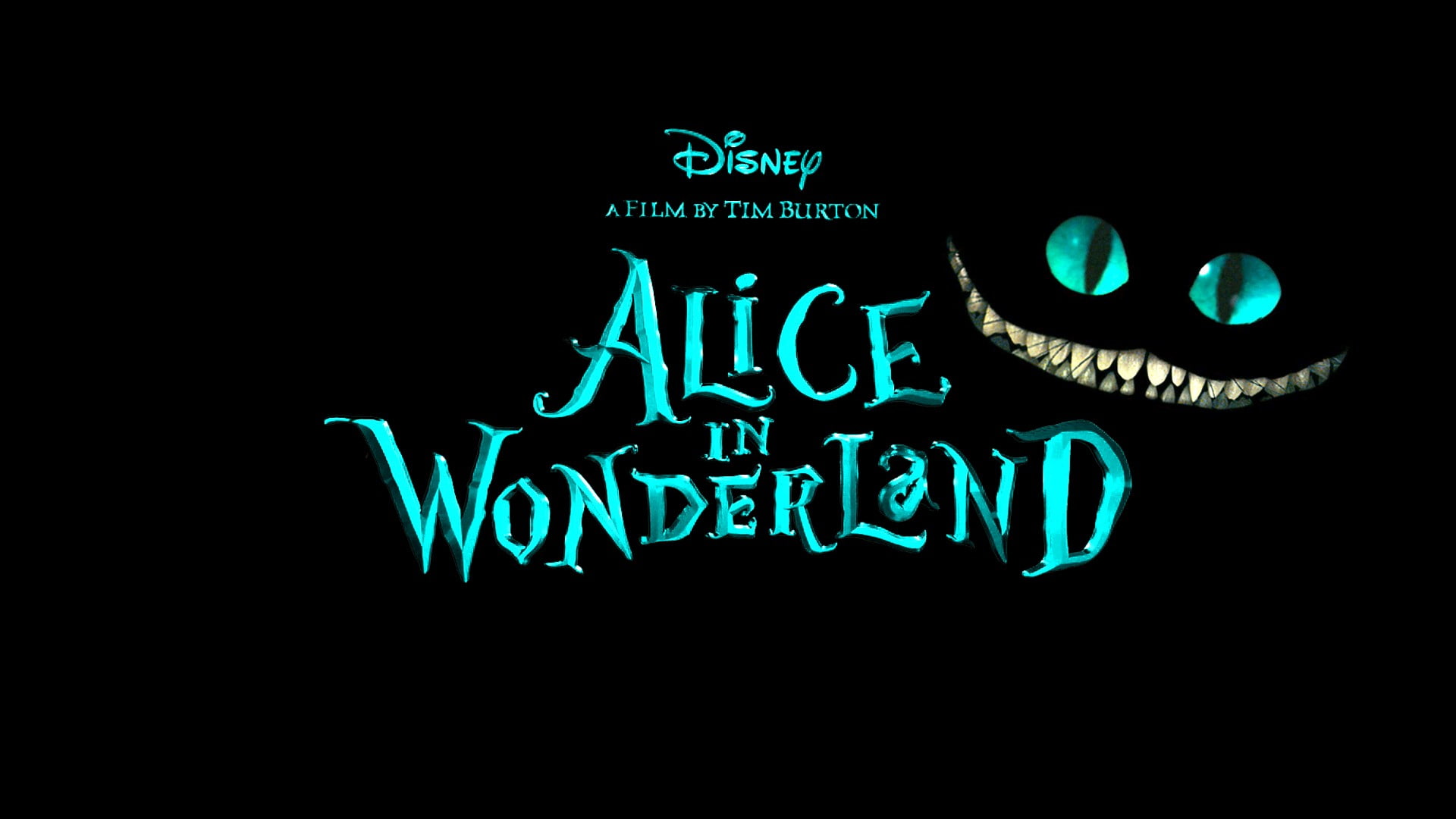 movies, Alice in Wonderland, Cheshire Cat, black background