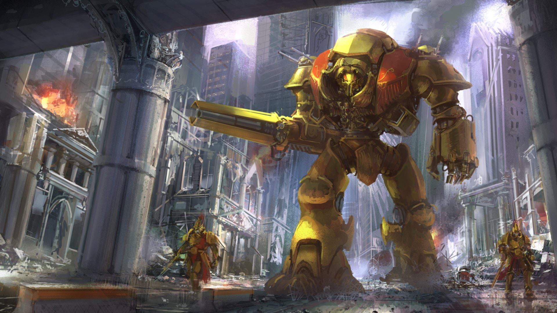 Free Download | HD Wallpaper: Warhammer, Warhammer 40K, City, Warrior ...