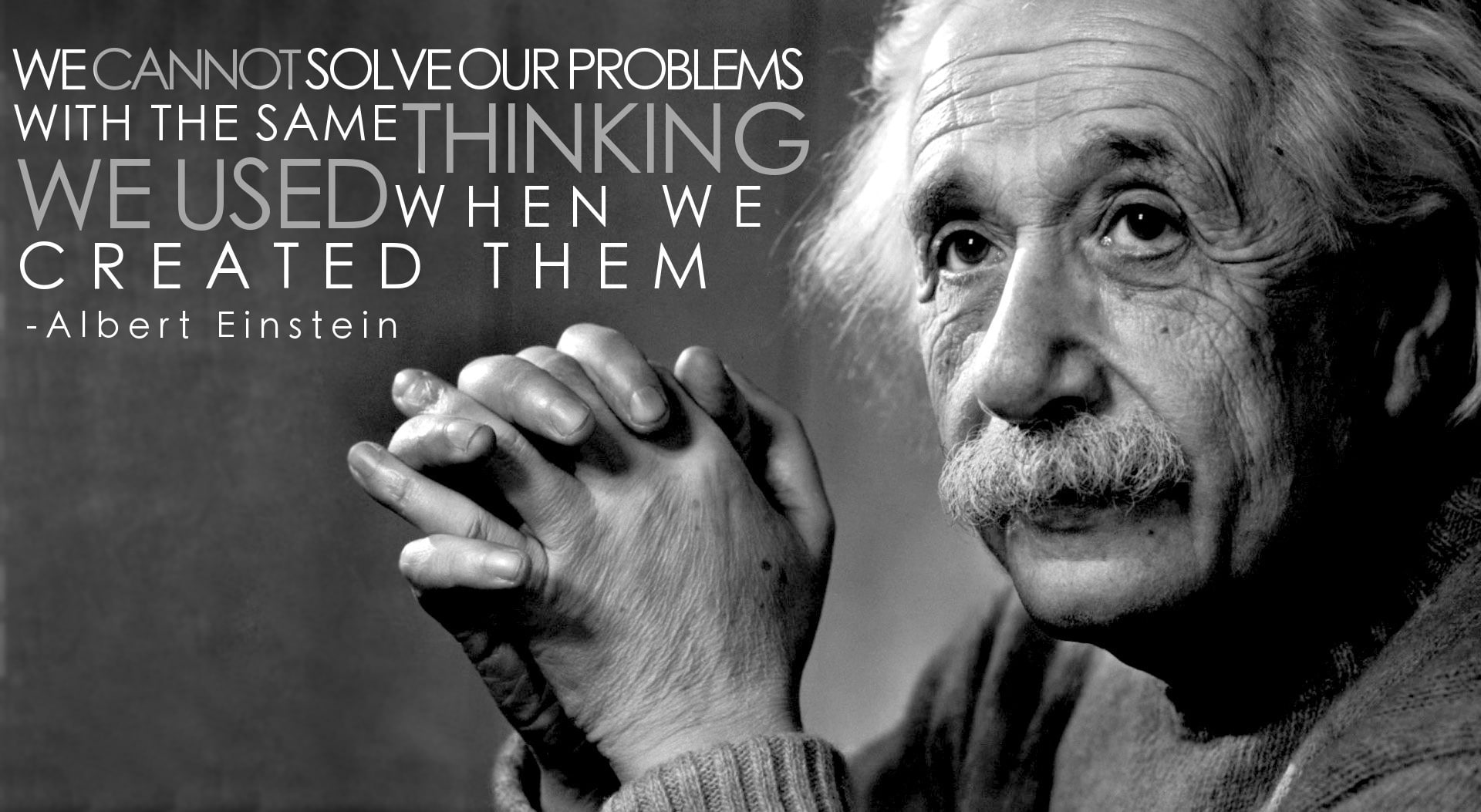 Albert Einstein, Albert Einstein with text overlay, Artistic