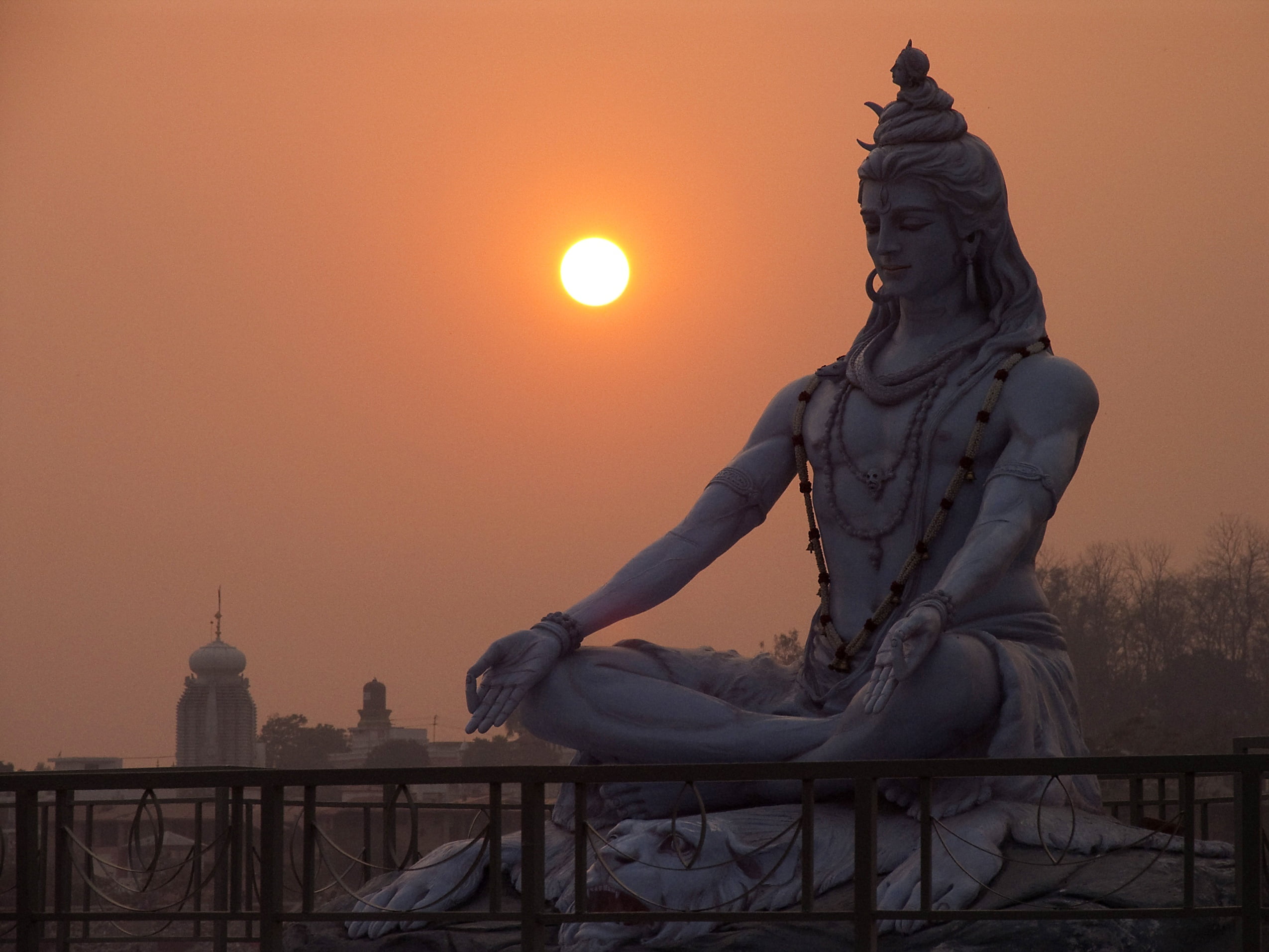 Mahashivratri Sunset, Hindu Deity statue, Festivals / Holidays