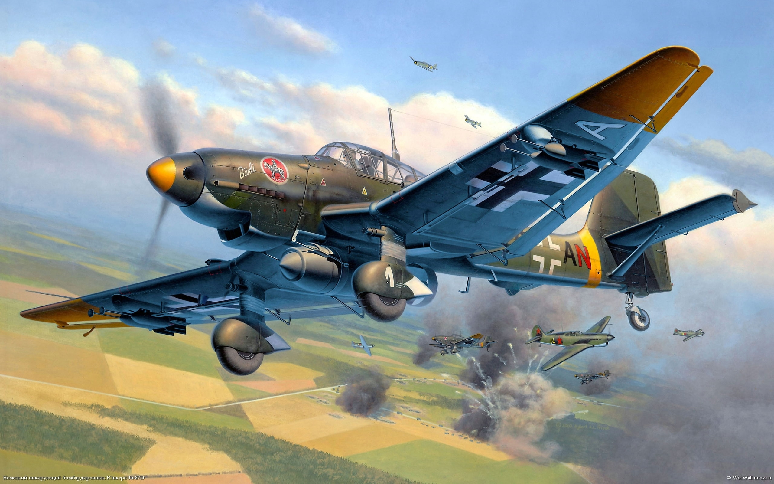 Revell wallpaper, the sky, War, battle, air, bomber, aircraft