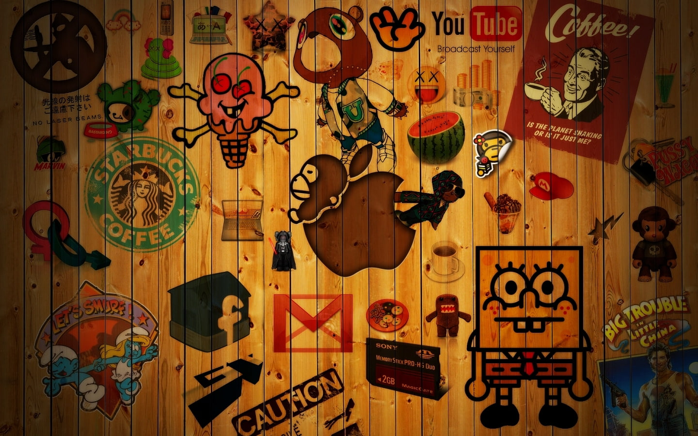 wallpaper cool Abstract Logos other wood HD