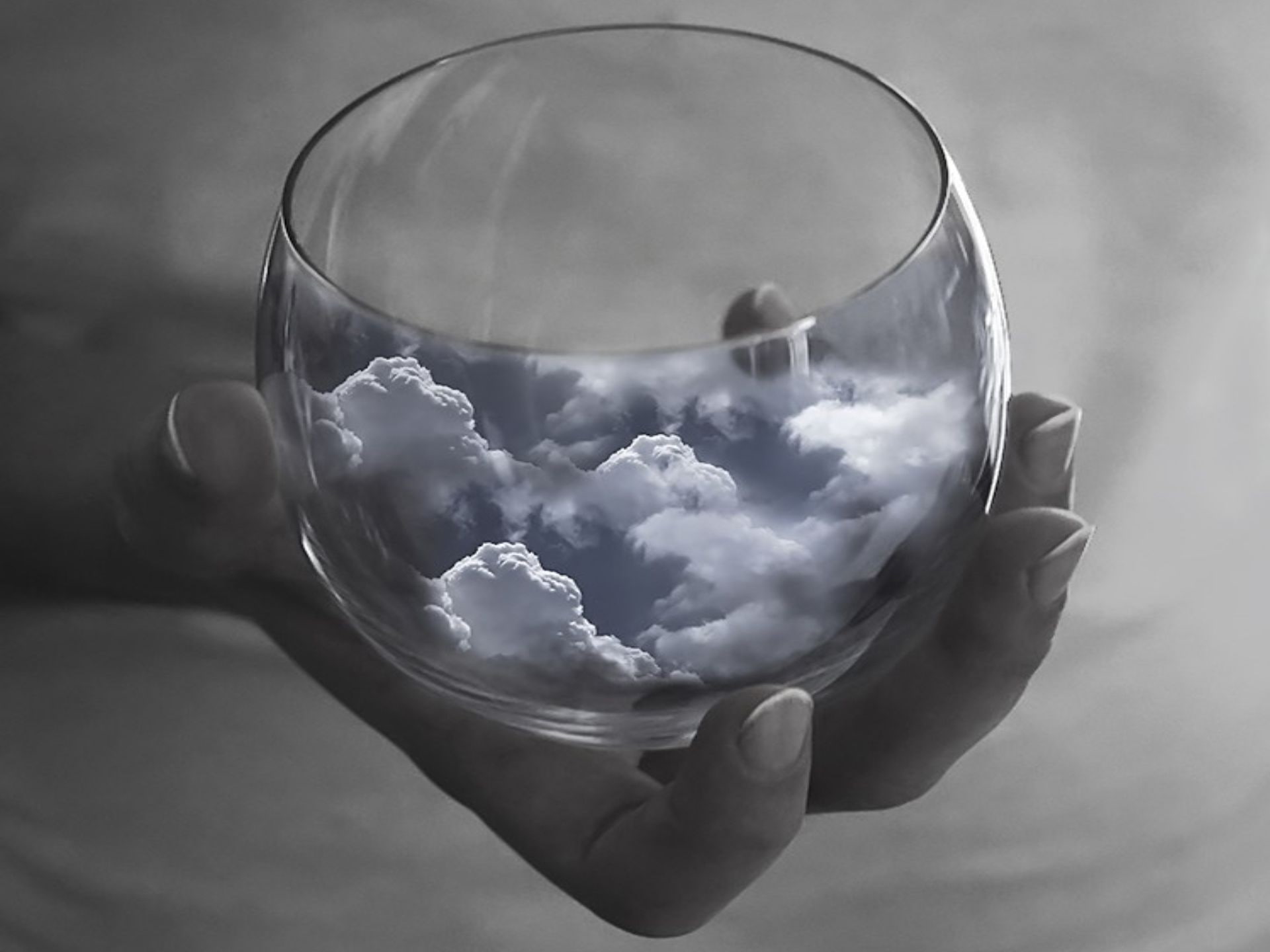 clouds, cups, cloud - sky, transparent, close-up, glass - material