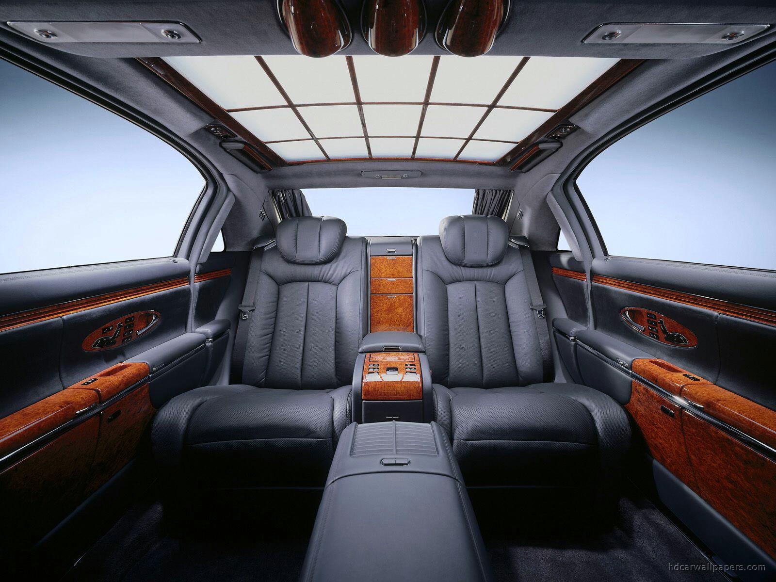 Maybach Classic Interior 3, gray and brown limousine interior
