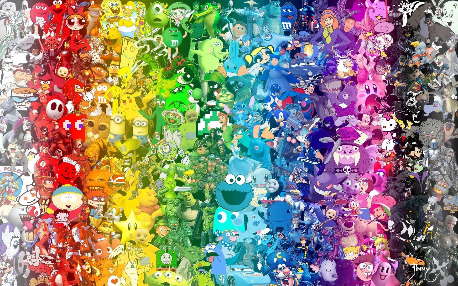 assorted color plastic toy lot, artwork, cartoon, multi colored