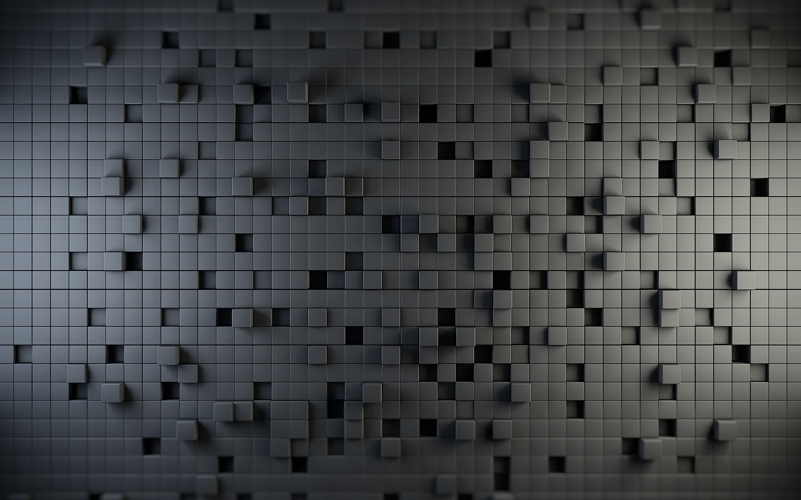 cube, gray