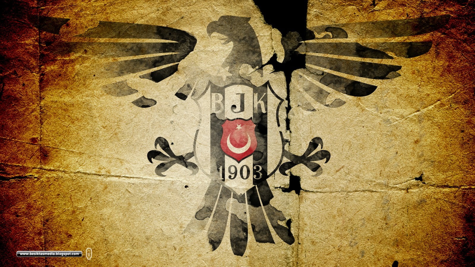 Besiktas 1903 logo wallpaper, Besiktas J.K., eagle, love, soccer clubs