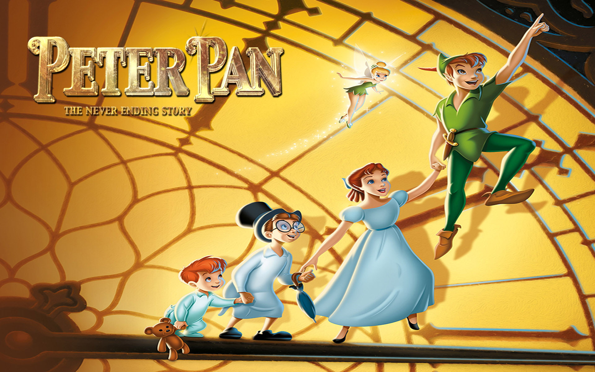 Peter Pan The Never Ending Story Cartoon Walt Disney Posters 1920×1200