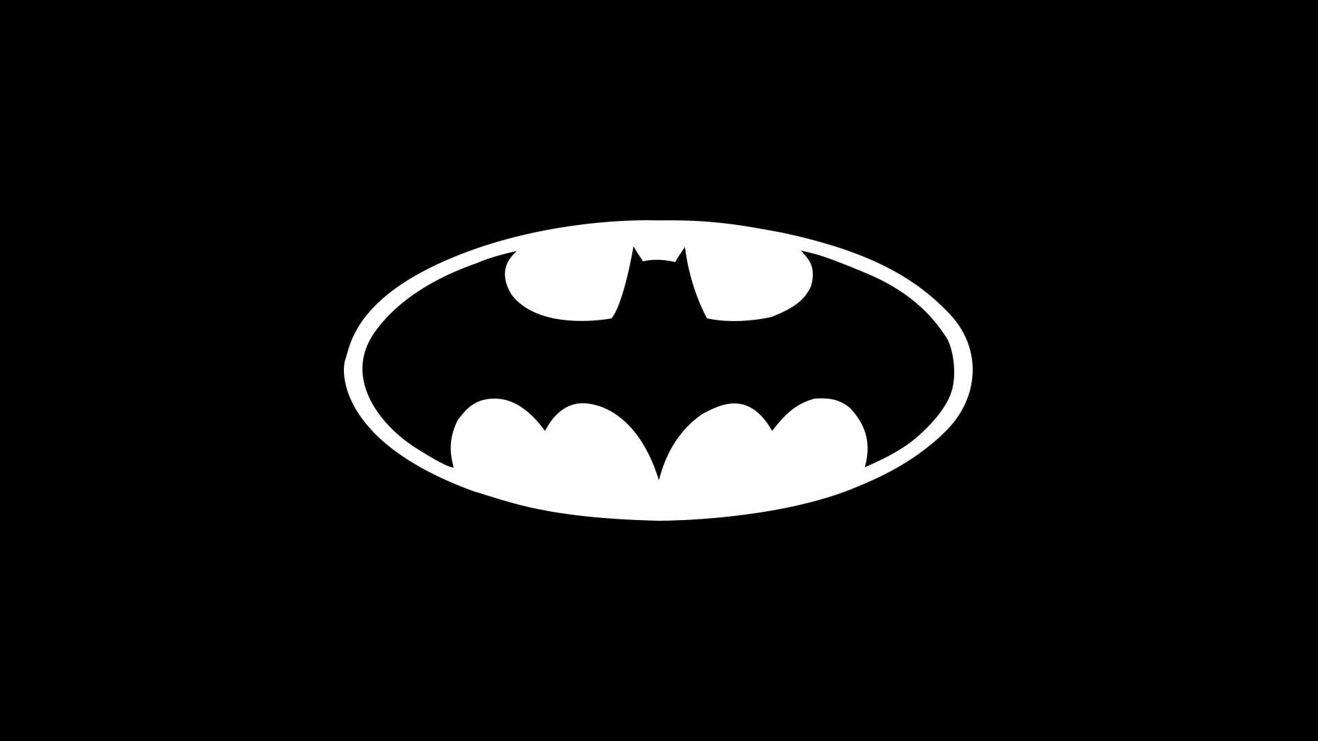 Batman logo, illuminated, lighting equipment, indoors, studio shot