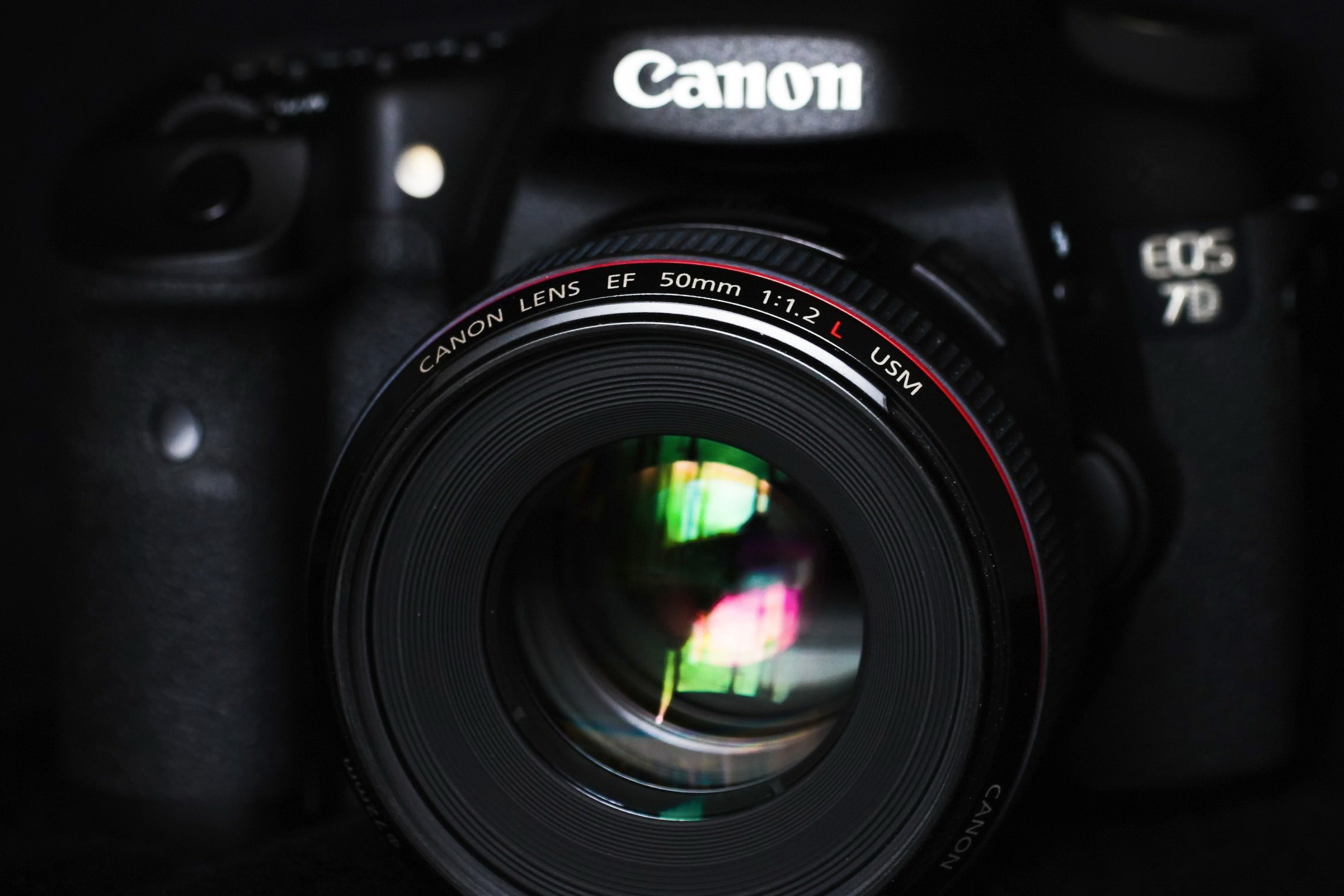 the camera, lens, 2 L, Canon EOS 7D, EF 50mm f/1