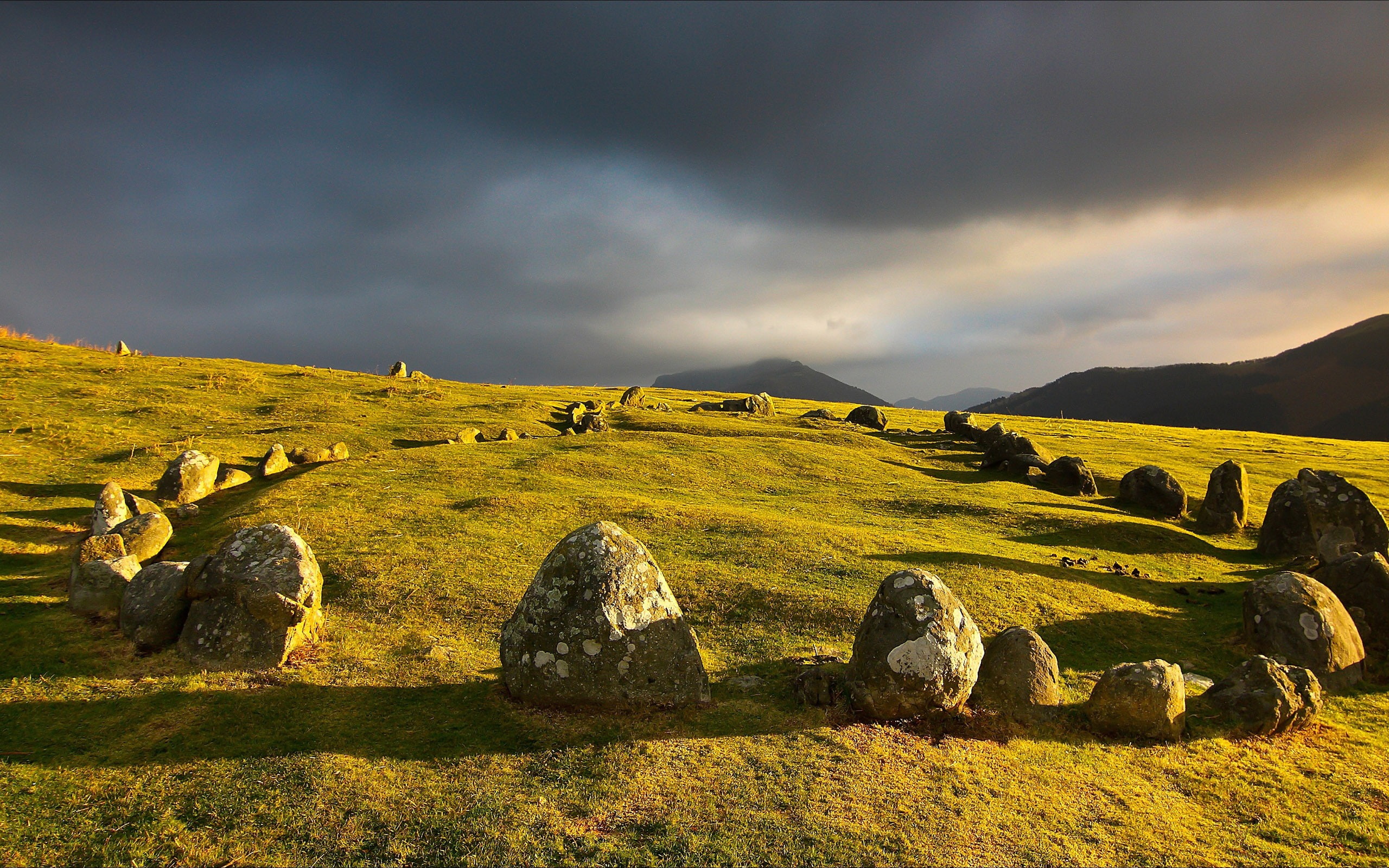 Alpine Green Meadows Stone Array 2017 HD Wallpaper, cloud - sky