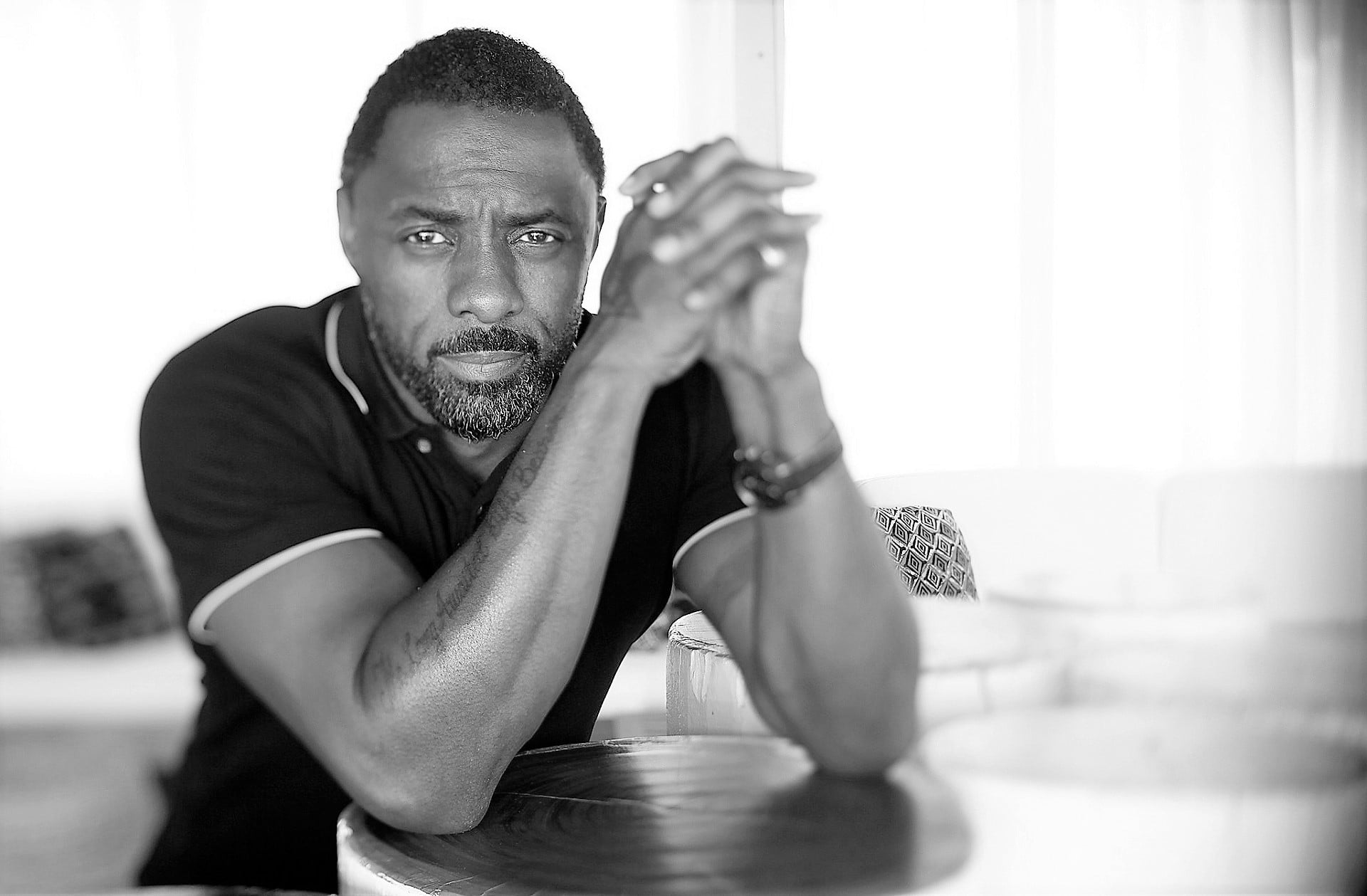 Free download | HD wallpaper: Actors, Idris Elba, Beard, Black and ...