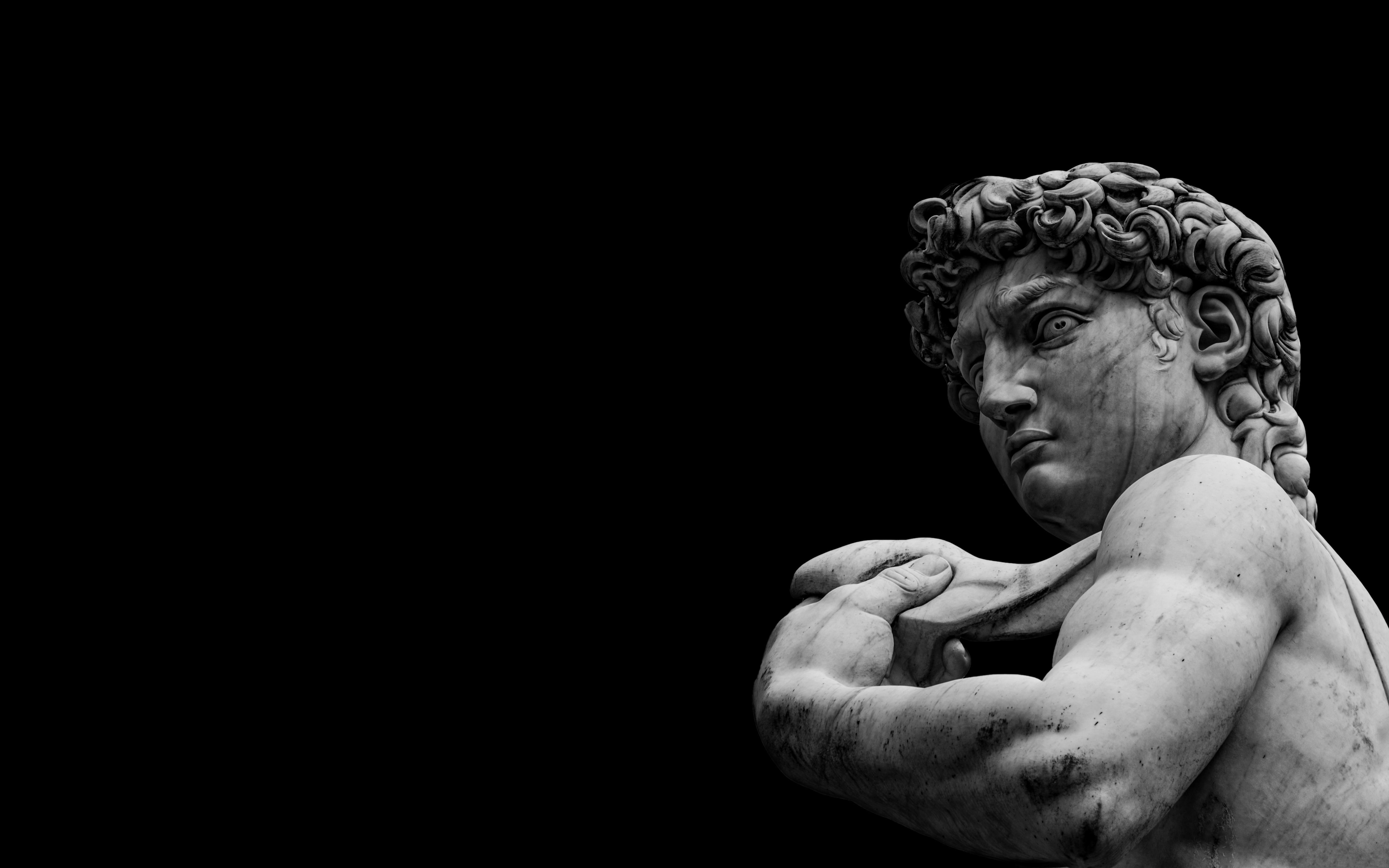 Free download HD wallpaper statue, marble, Florence, Michelangelo