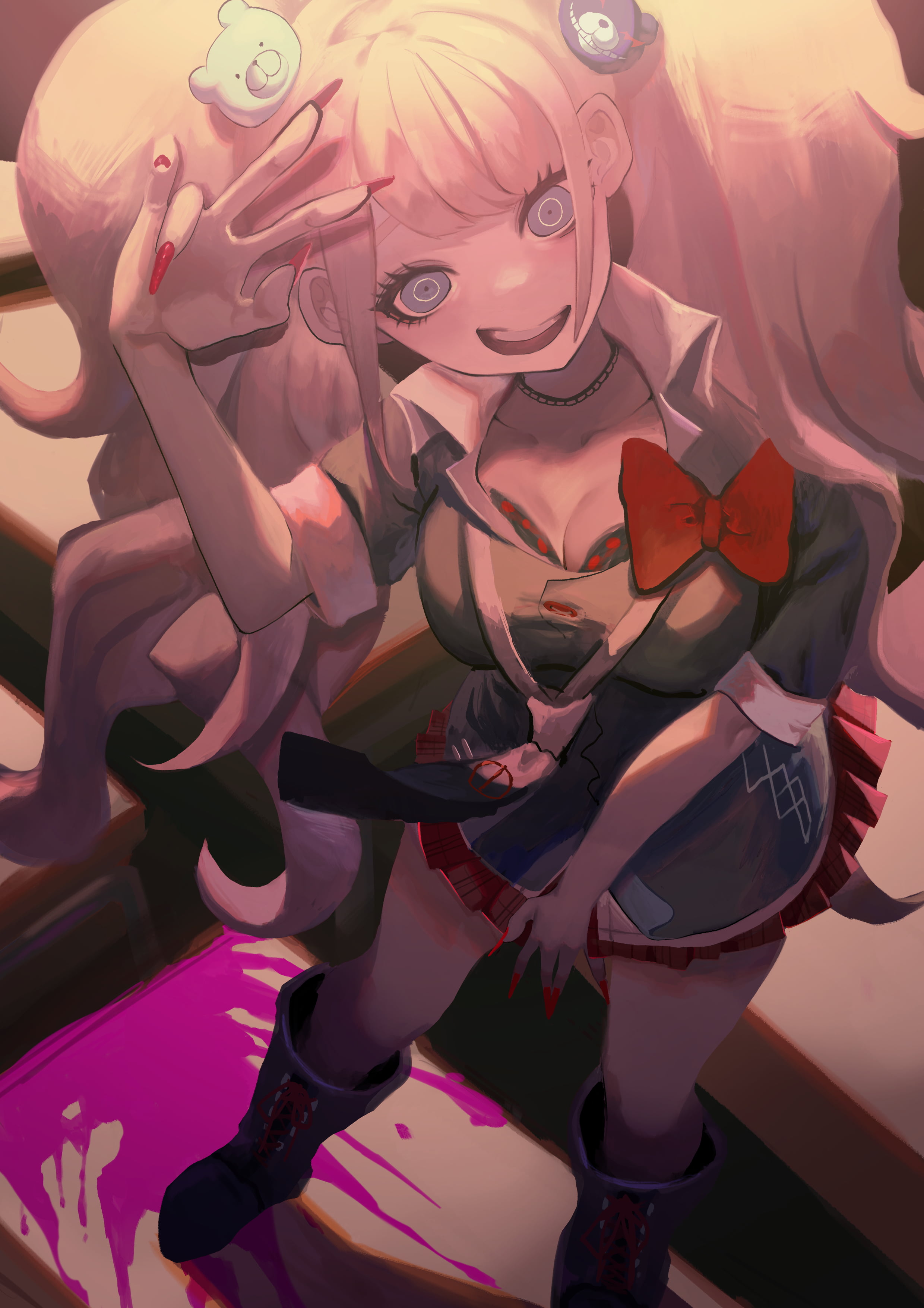 Free Download Hd Wallpaper Danganronpa Anime Girls Enoshima Junko Wallpaper Flare 