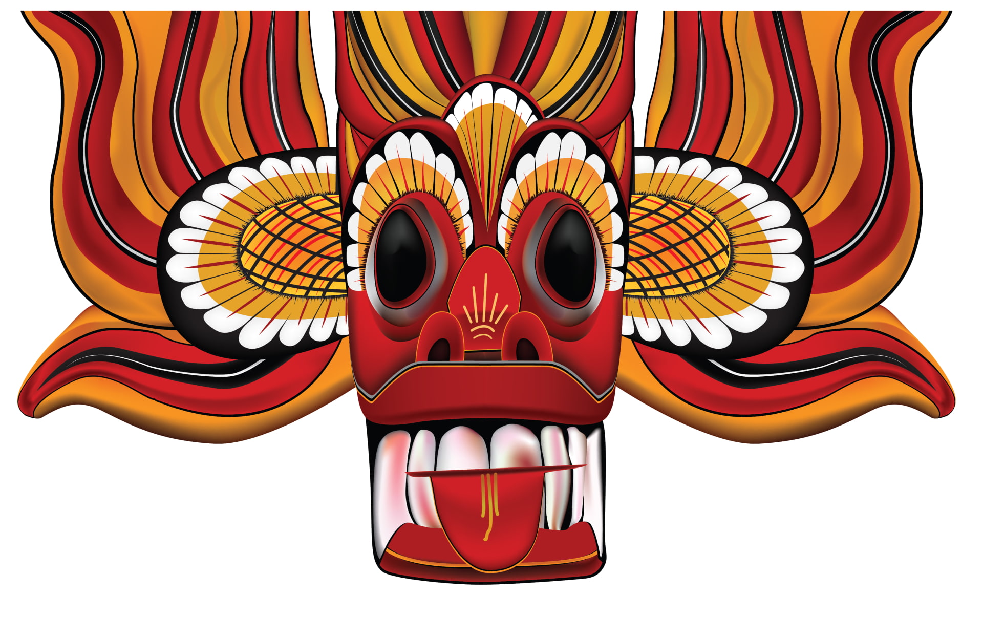 Artistic, Cultural, Devil, Illustration, Mask, Sri Lanka