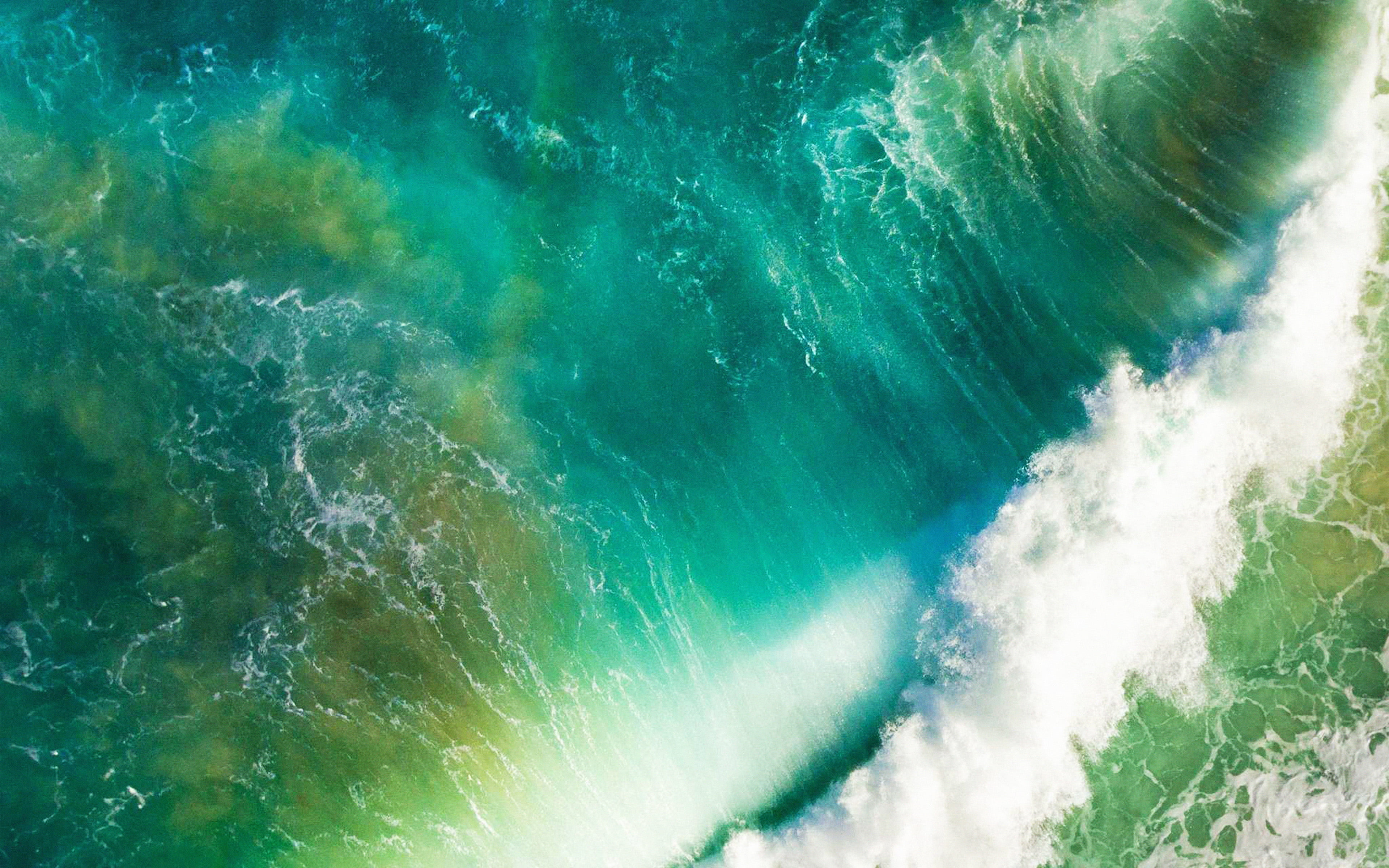 ios10, apple, iphone7, wave, waterfall, official, art, illustration