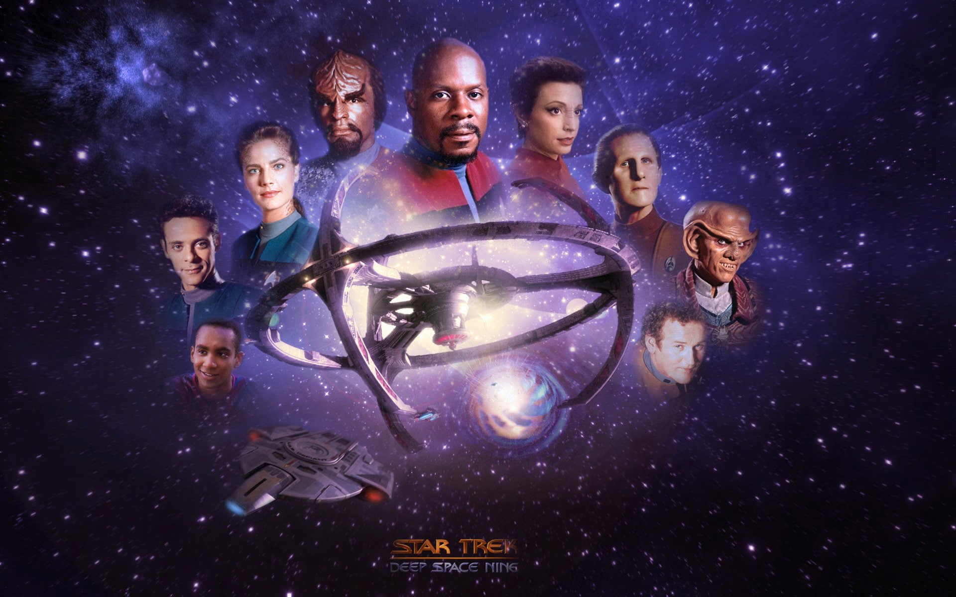 Star Trek, Star Trek: Deep Space Nine, night, group of people