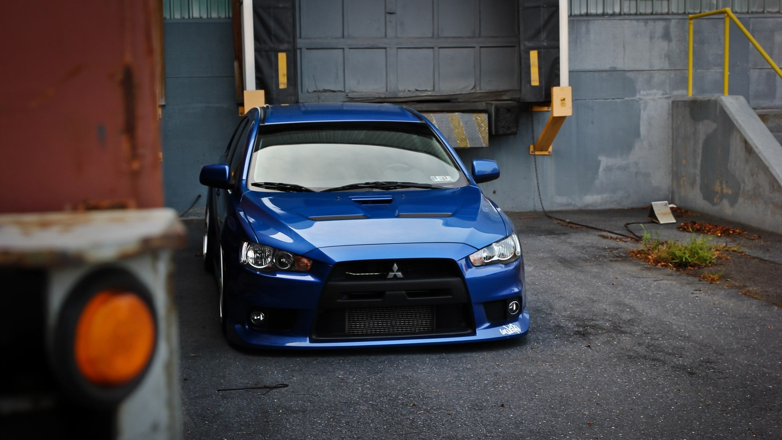 blue Mitsubishi stock car, Machine, Desktop, Lancer, Evolution