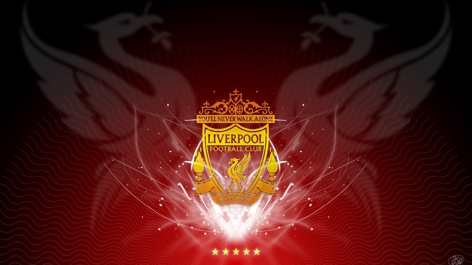Liverpool FC logo, club, football, emblem, star, backgrounds