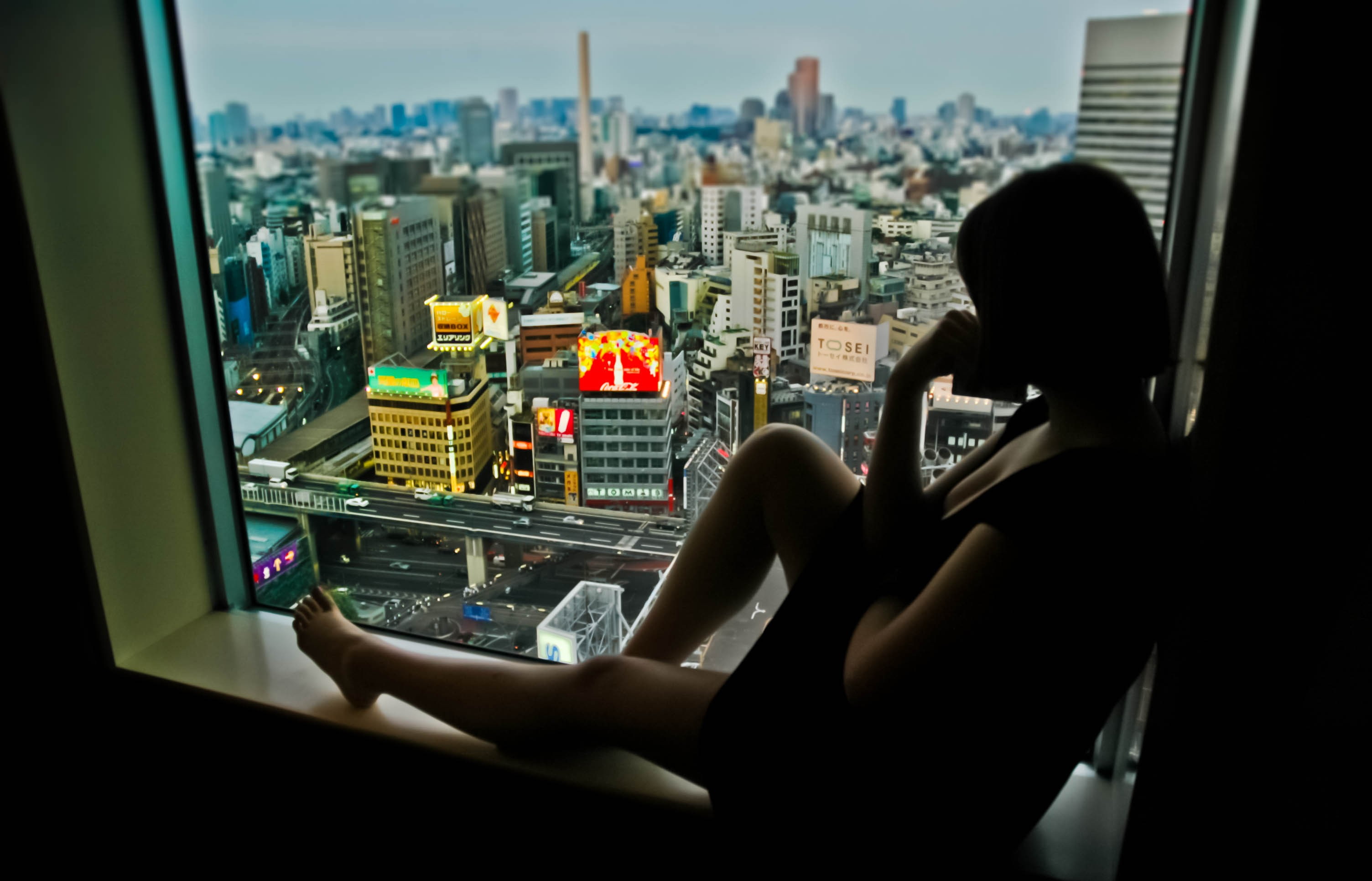 Cityscape, Lost In Translation, Silhouette, Tokyo, window Sill