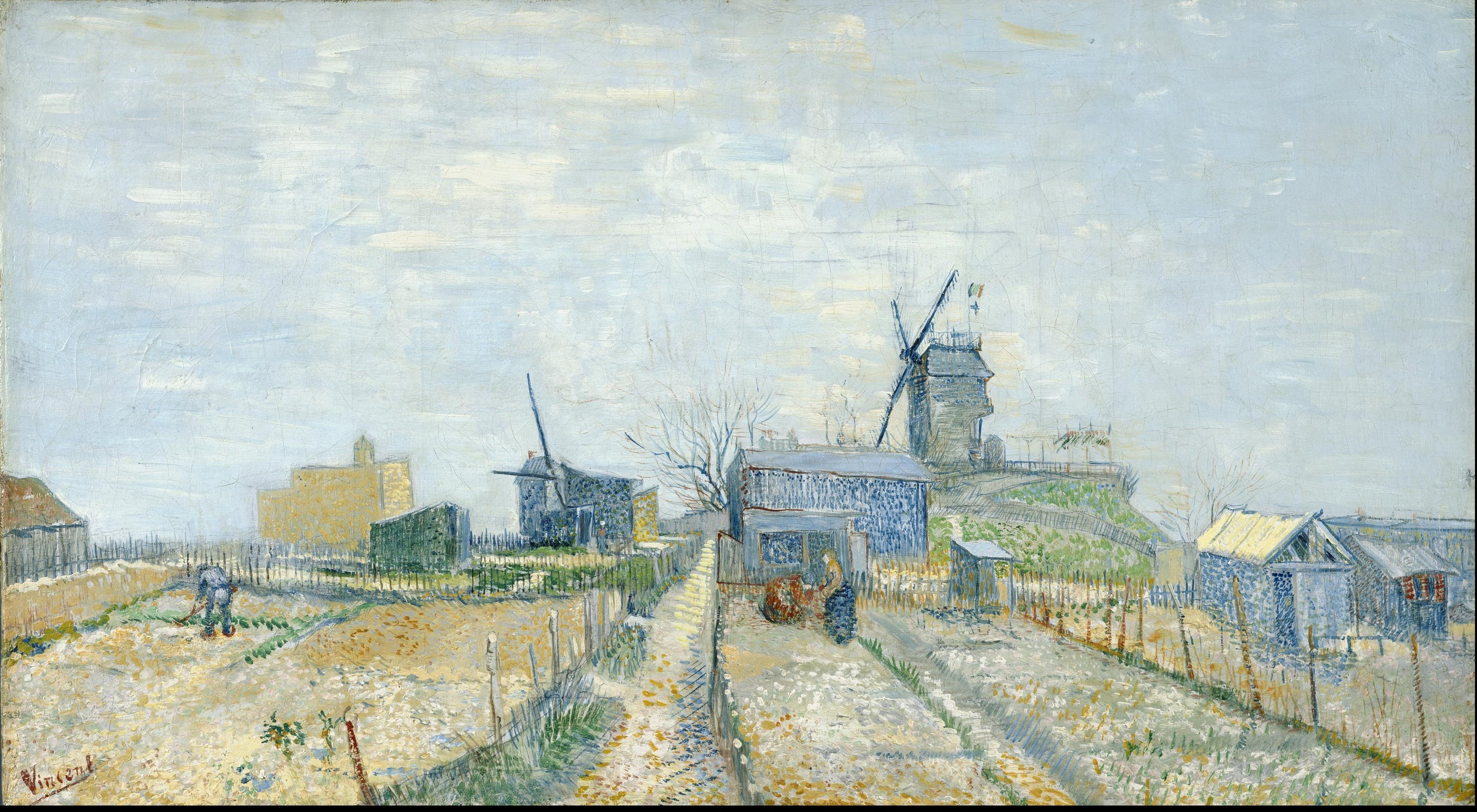 Vincent van Gogh, classic art, spring, oil painting, nature