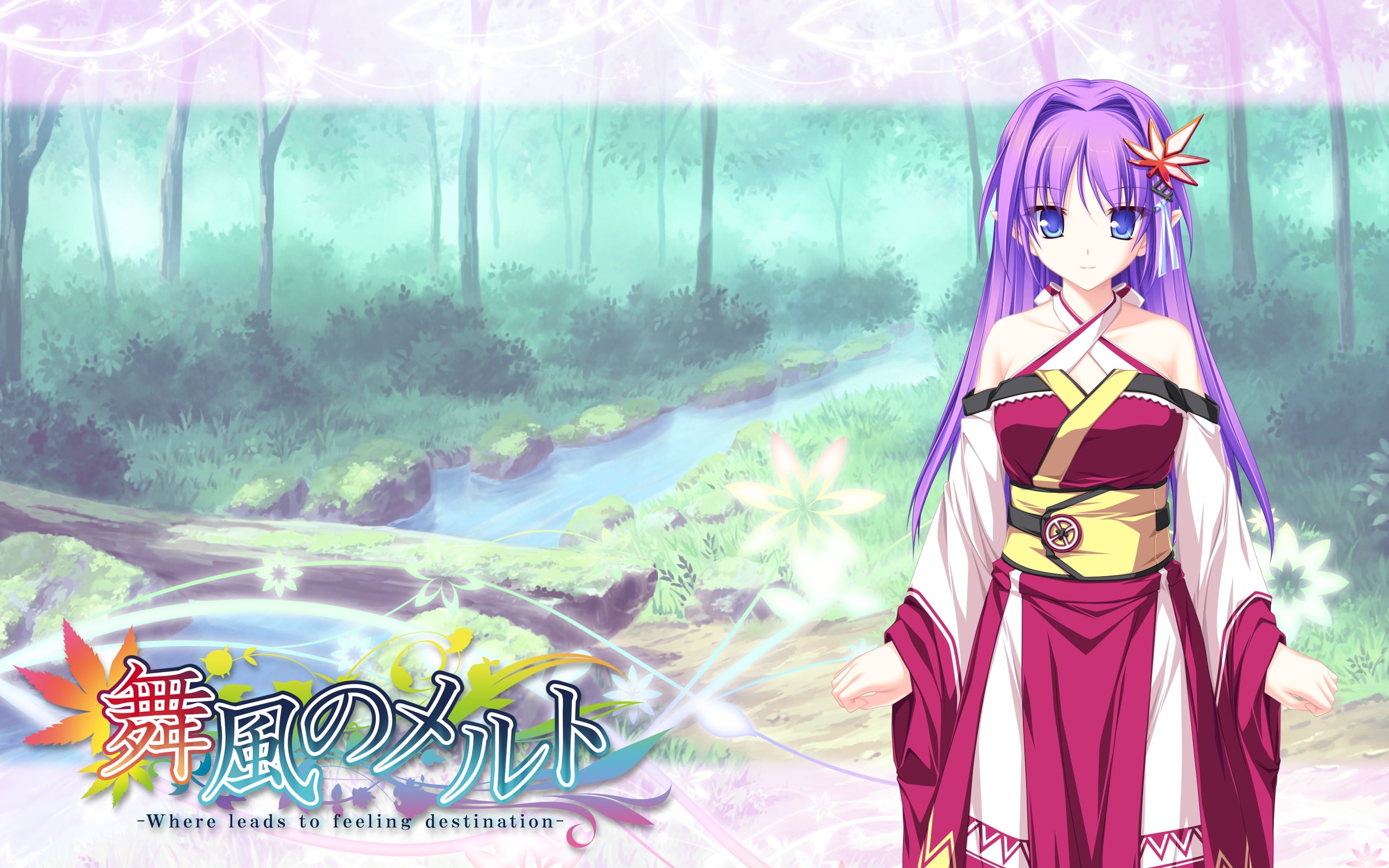 purple-haired female anime character, tenmaso, maikaze no melt
