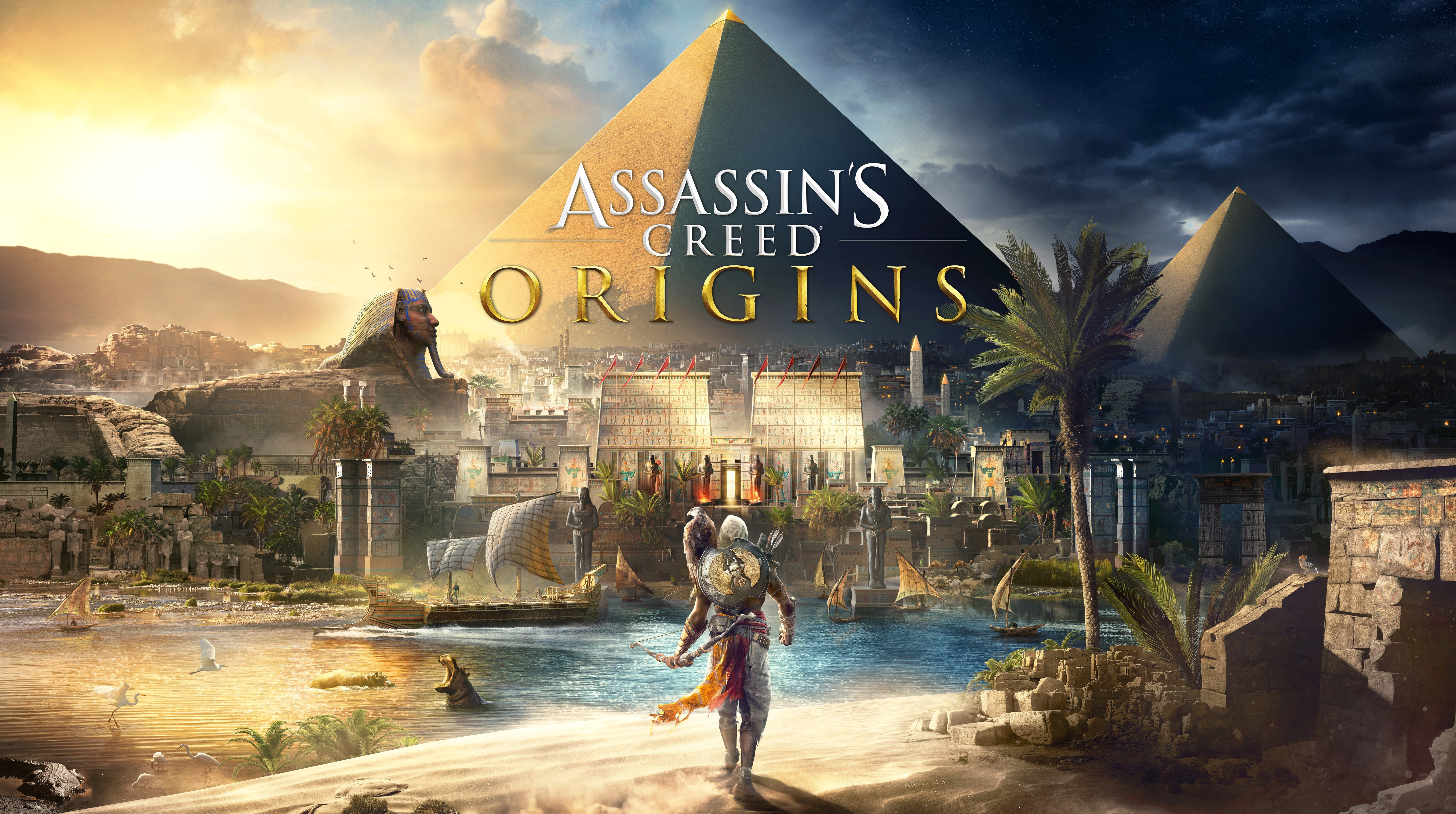 Assassins Creed Origins 2017 8K, Assassin's Creed Origins digital wallpaper