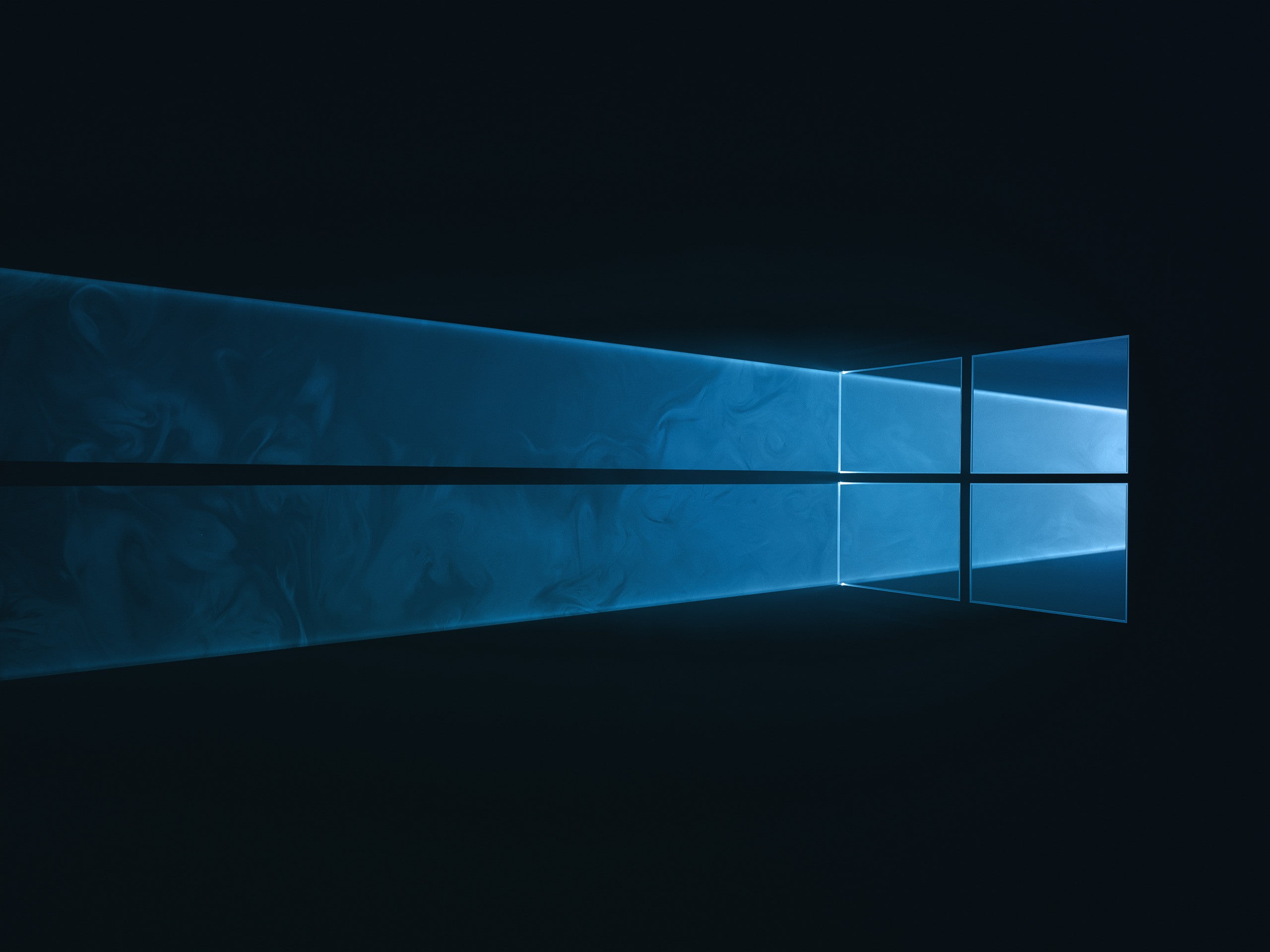 Windows 10, abstract, GMUNK, blue, indoors, copy space, reflection