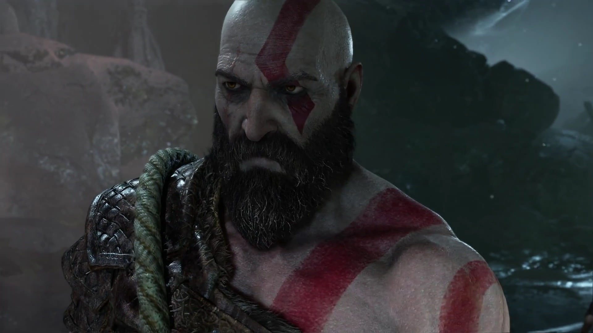 God of War, Kratos, God of War (2018), one person, portrait