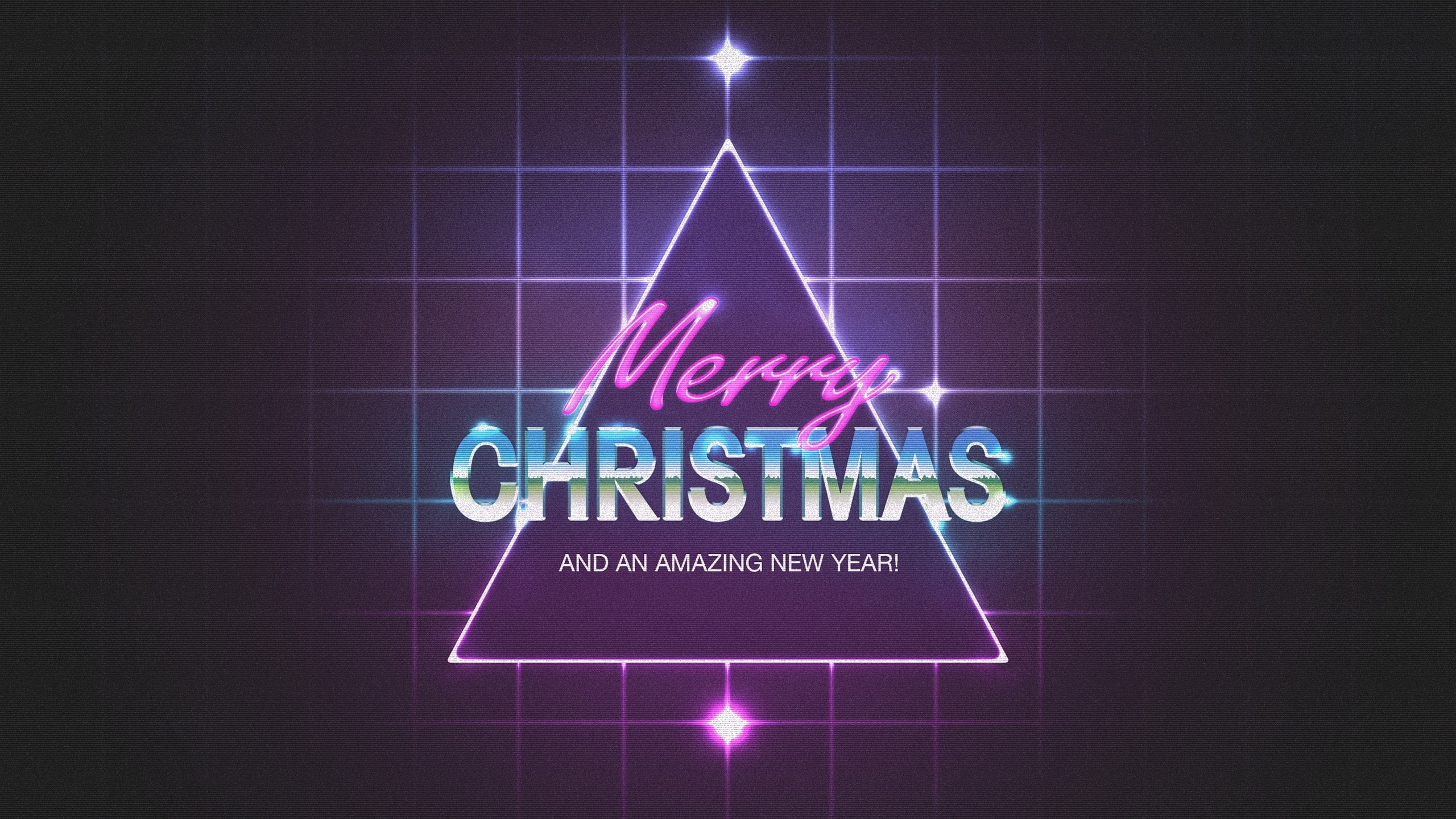 1980s, Christmas, triangle, purple