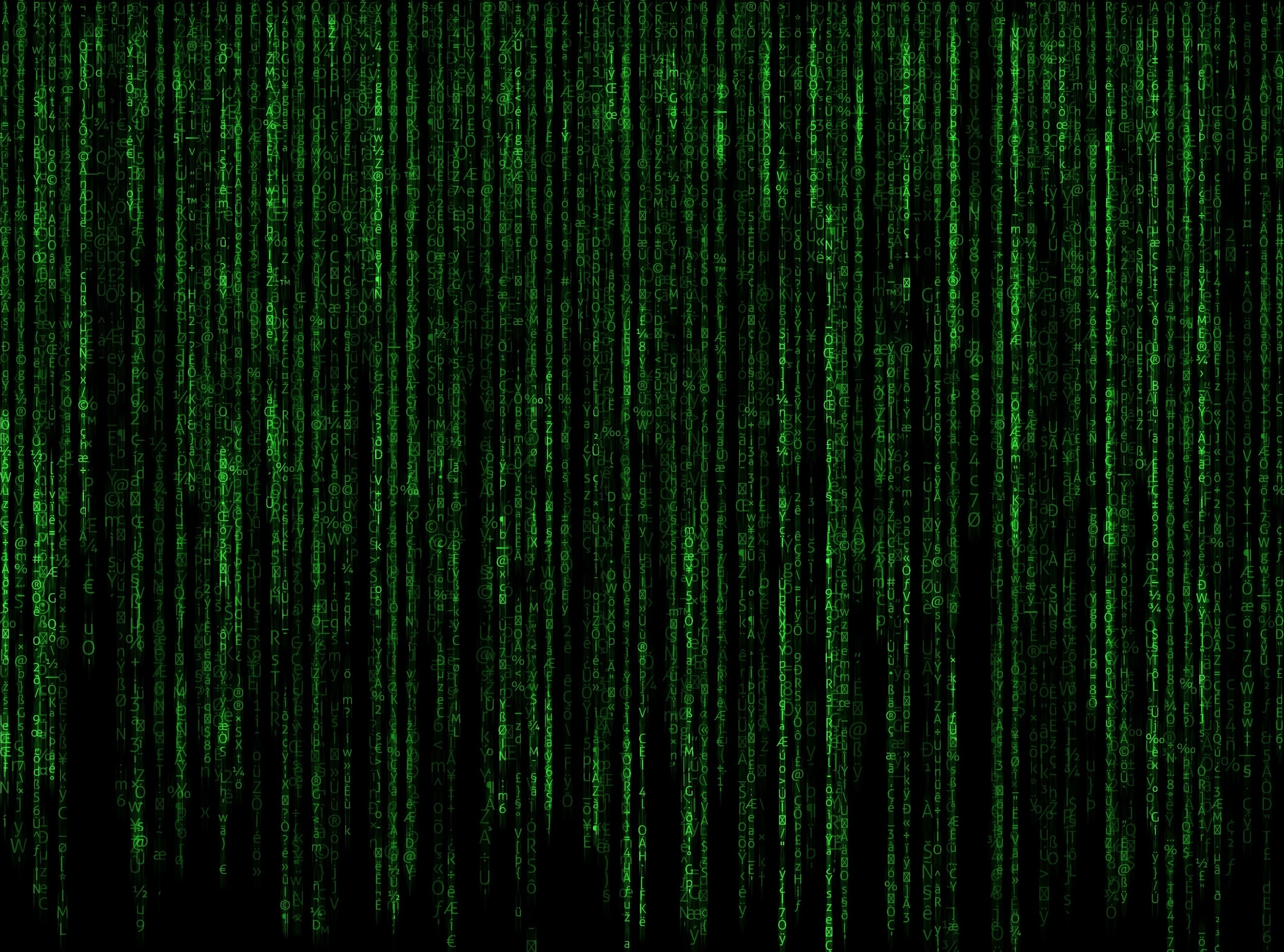 Matrix Code, green and black surface, Computers, Others, Data