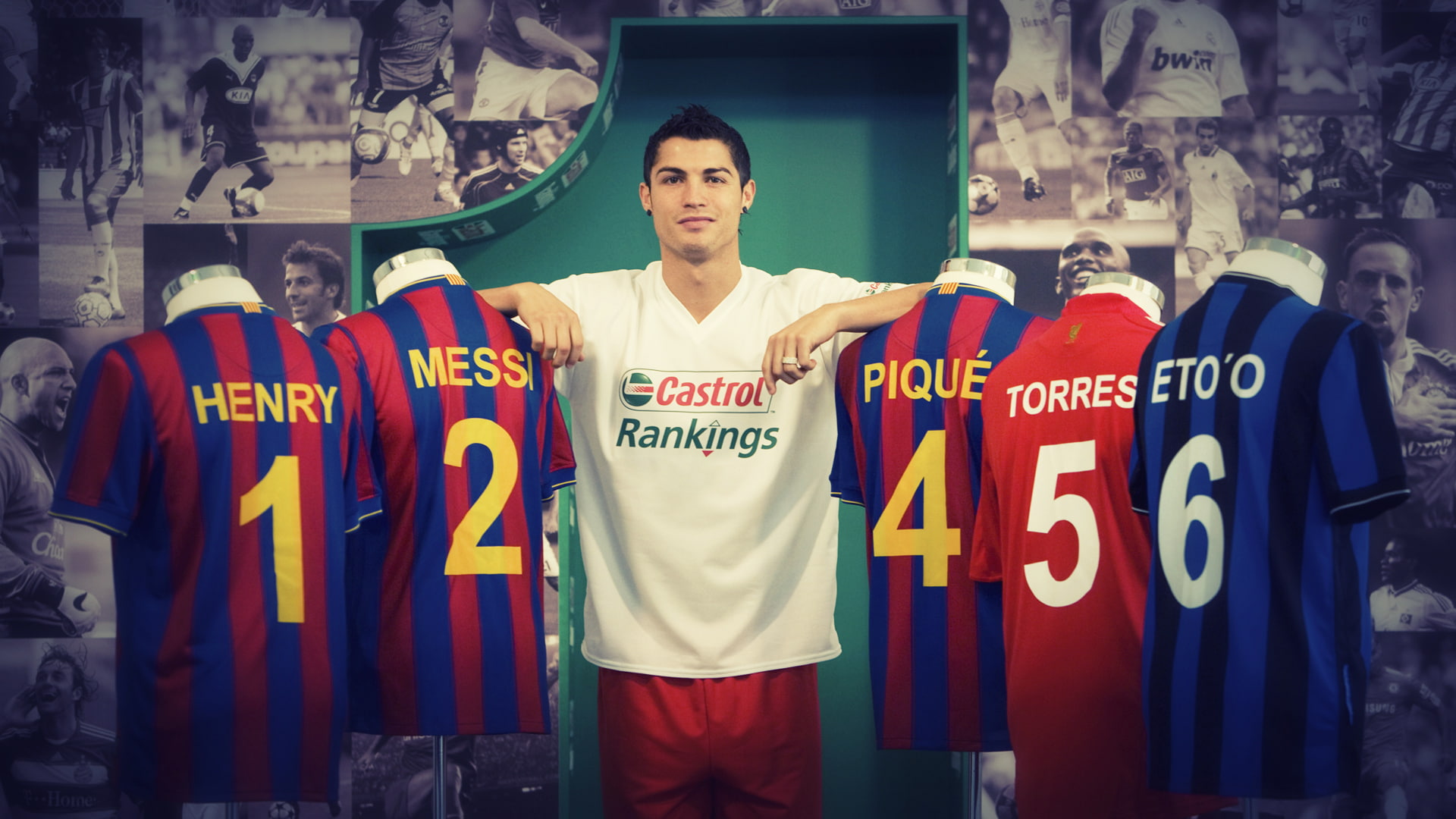 Ronaldo Messi, Henry, Pique