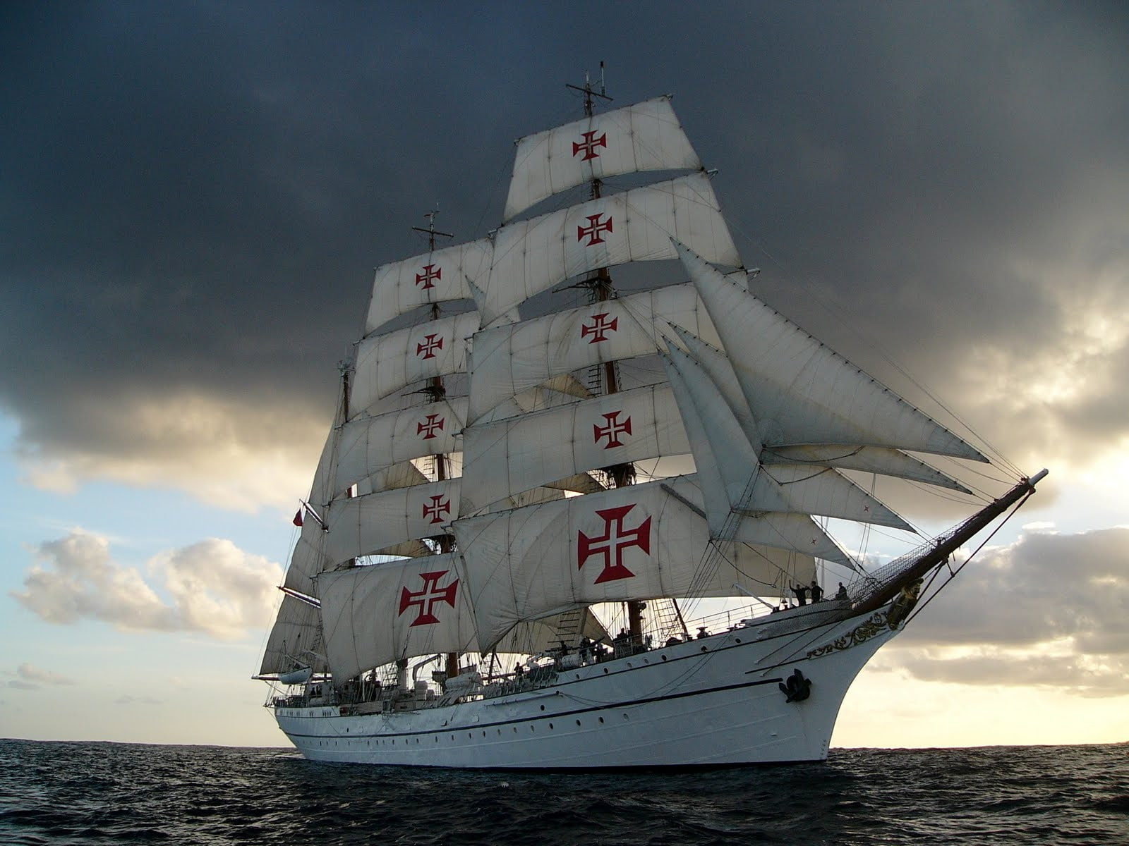 sailing ship, sagres, Portugal, nautical vessel, sea, transportation