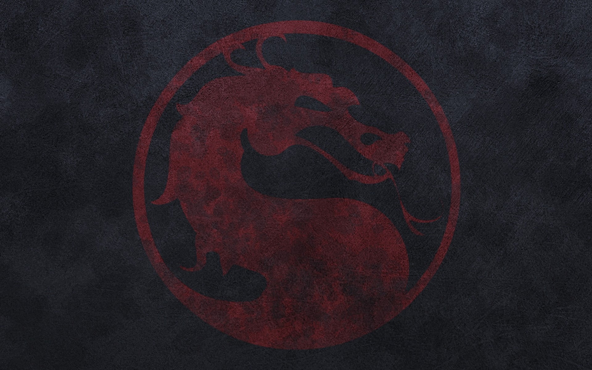 dragon logo, Mortal Kombat, video games, red, no people, close-up