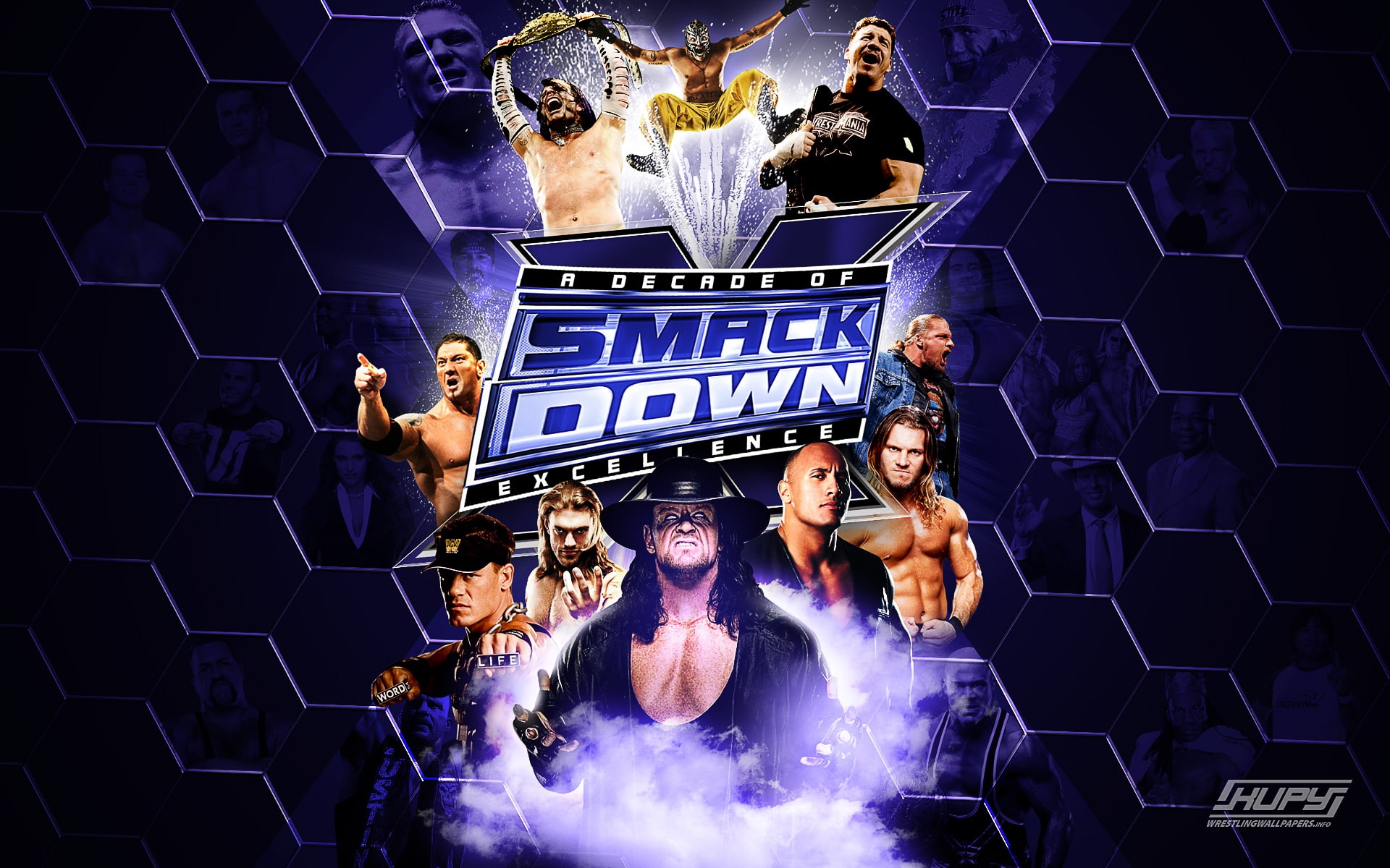 10th 10th anniversary Smackdown 10th Anniversary Sports Wrestling HD Art