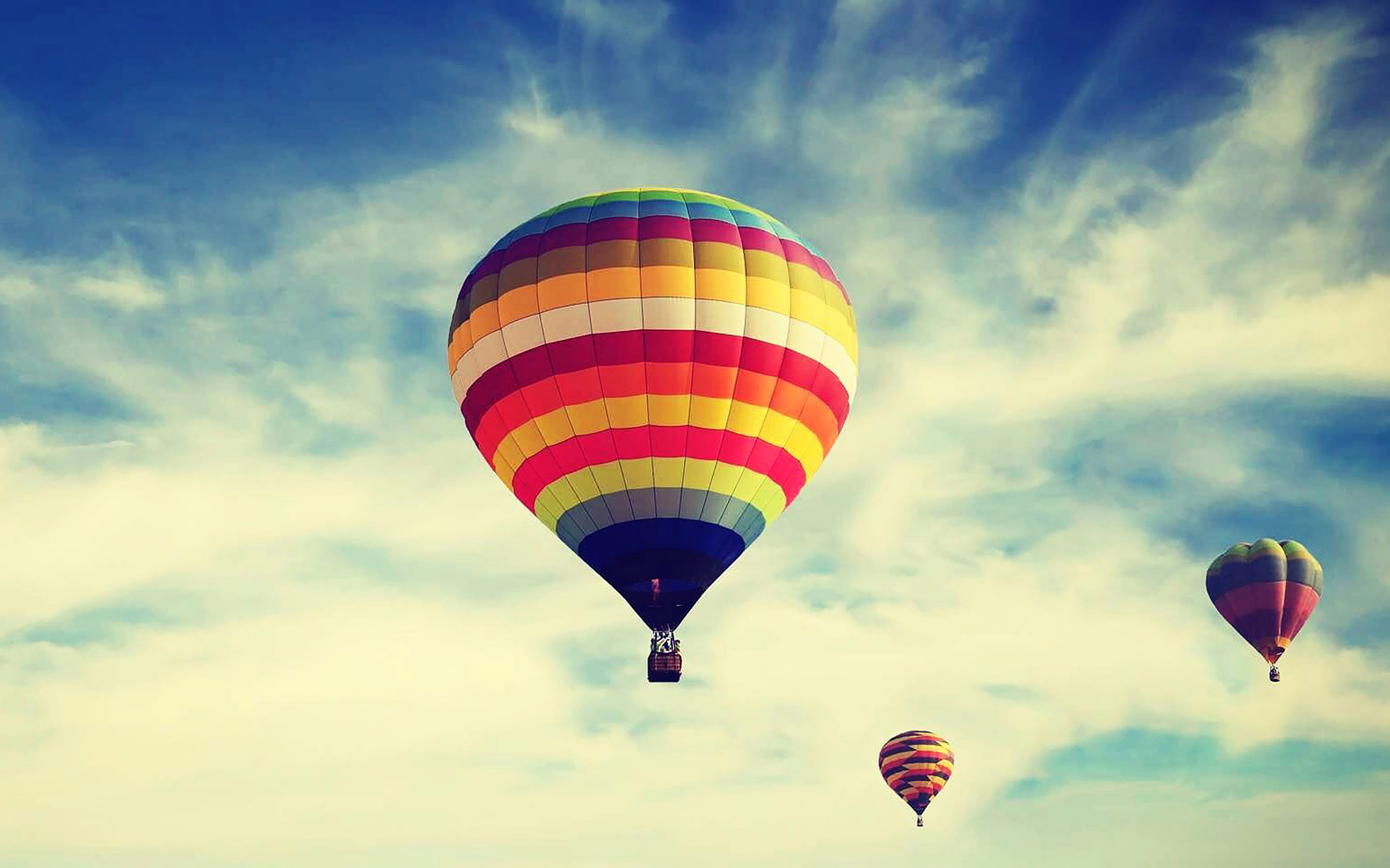 baloon, fly, sea, wallpaper, air vehicle, transportation, hot air balloon