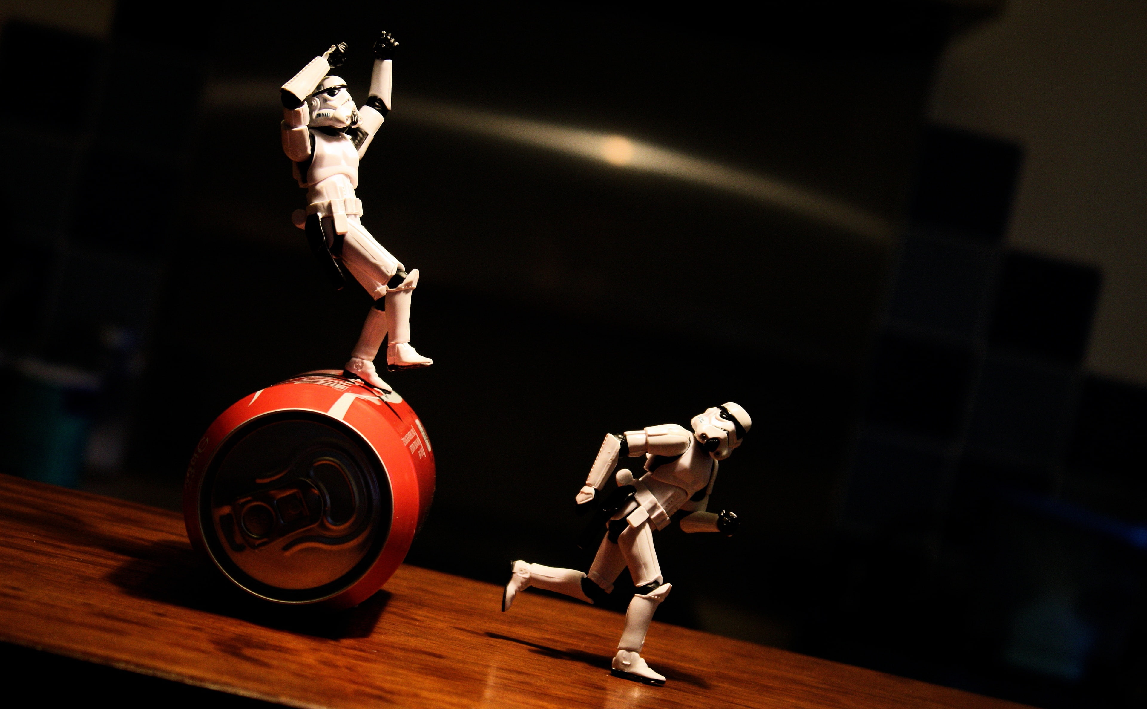 Run For Your Life, two Star Wars Stormtroopers action figures